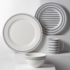 Charlotte Street Grey North 4-Piece Place Setting