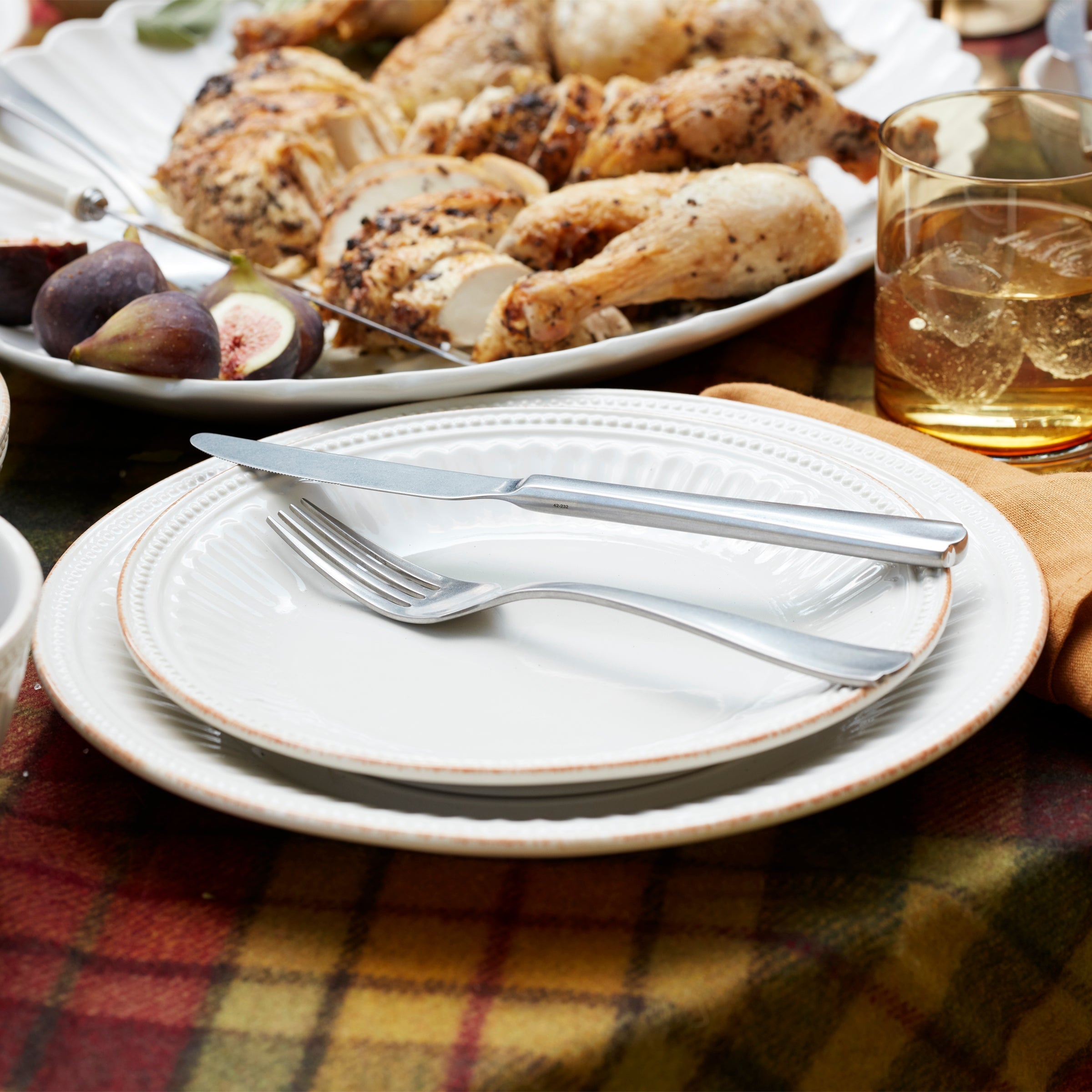 French Perle Groove 12-Piece Place Setting - Image 6