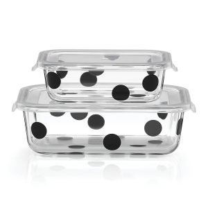 Deco Dot 2-Piece Rectagular Storage Set