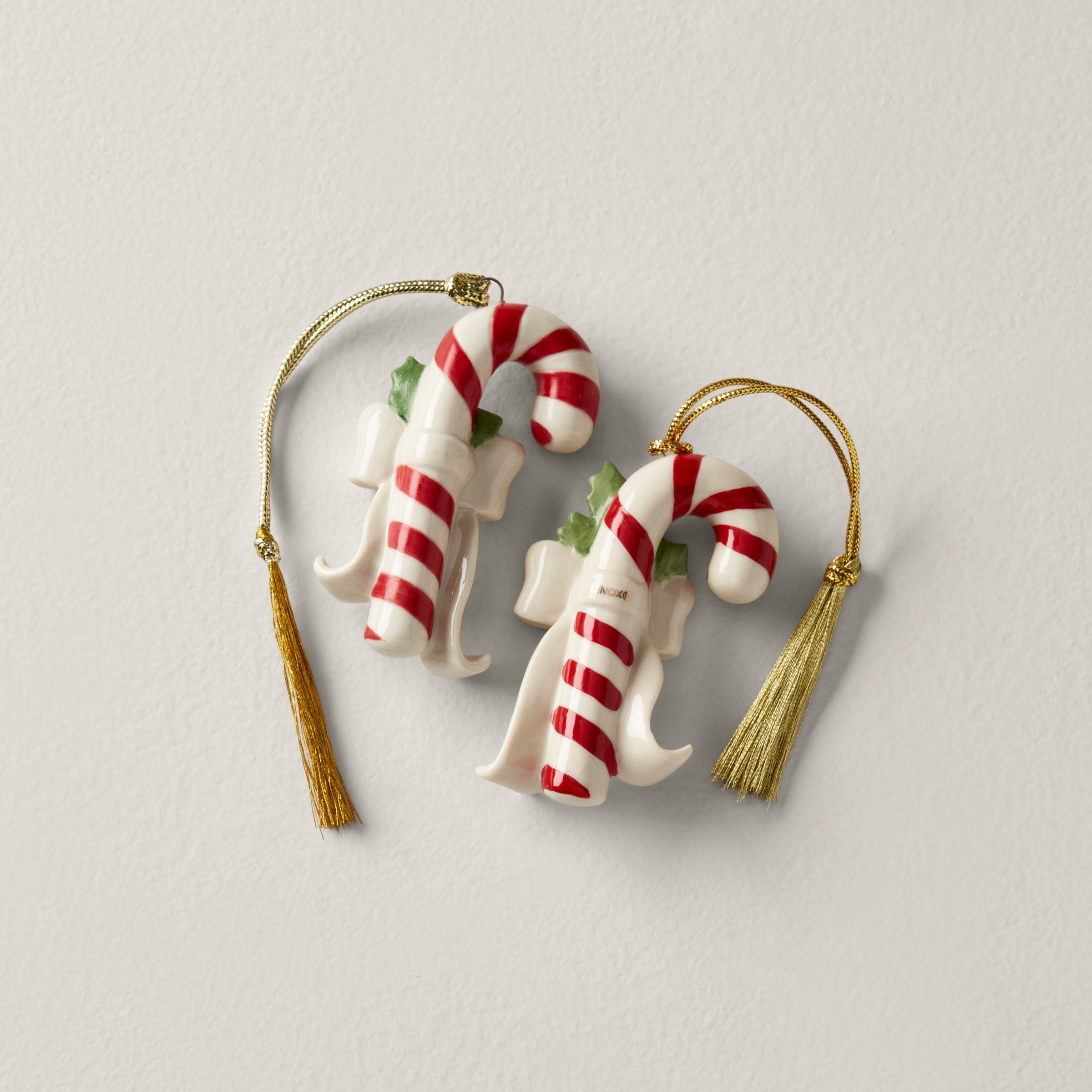 Personalized Candycane 2-Piece Ornament Set - Image 2