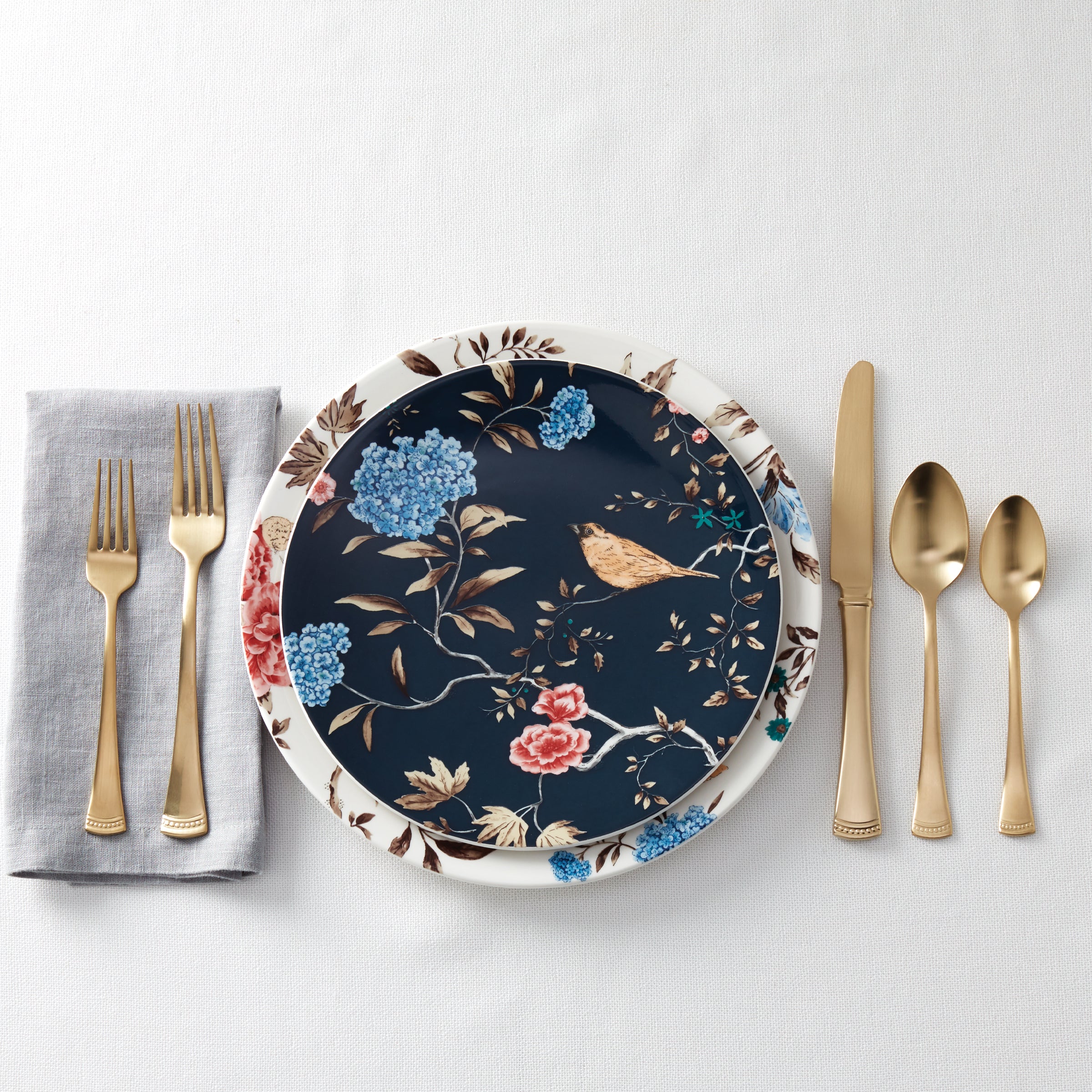 Portola Gold Satin 20 Piece Flatware Set - Image 14