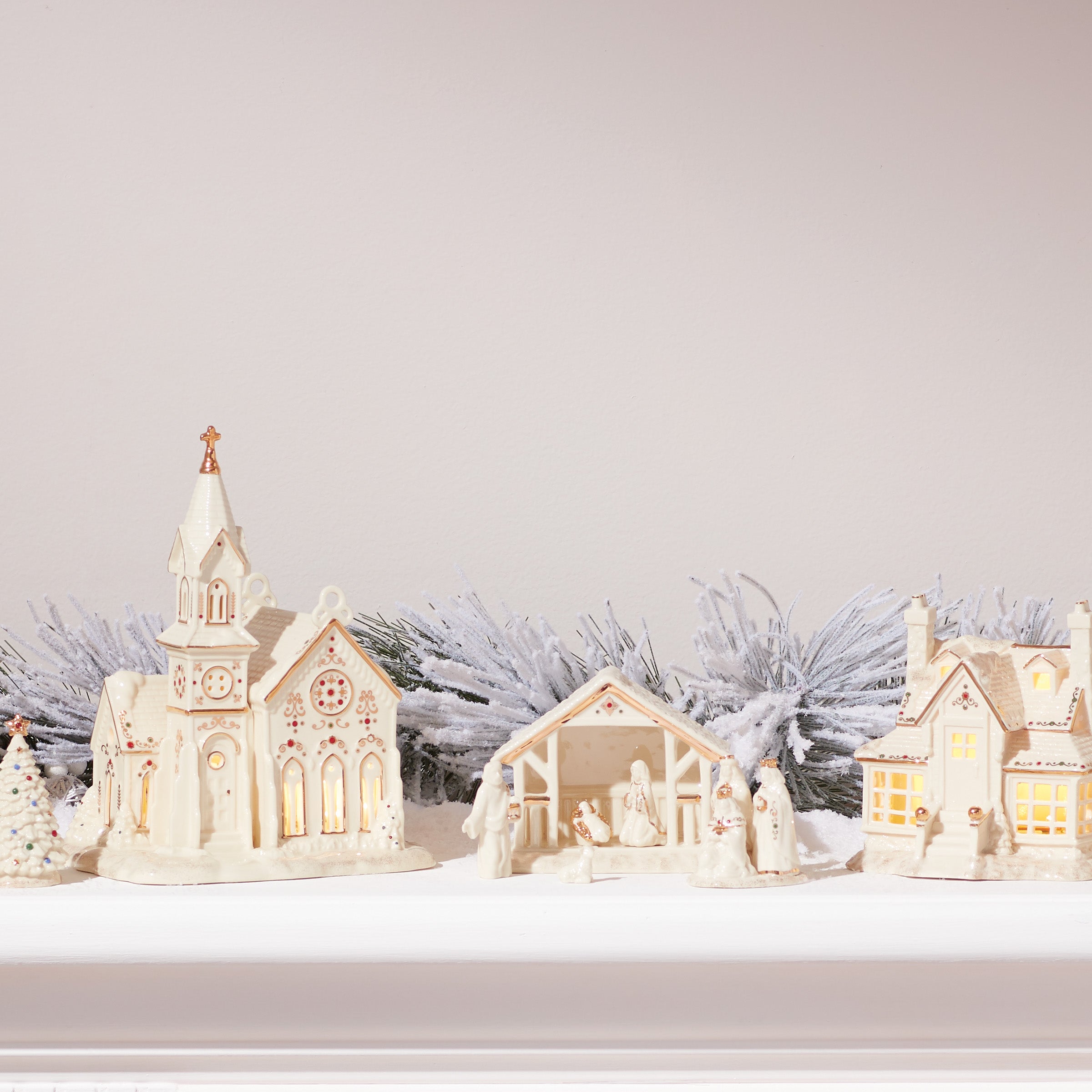 Mistletoe Park Light-Up Village Church Figurine - Image 10