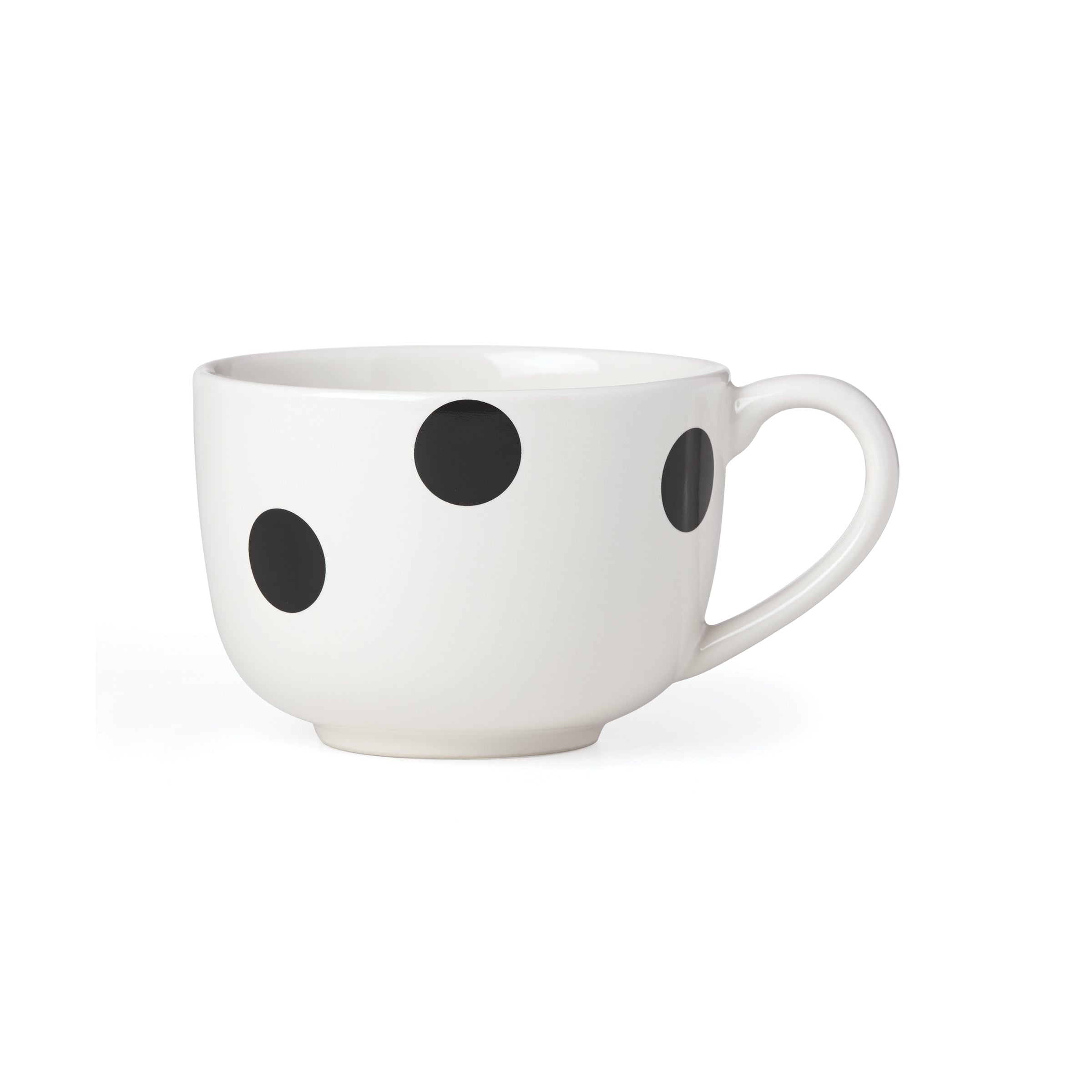 Deco Dot Black Latte Mug