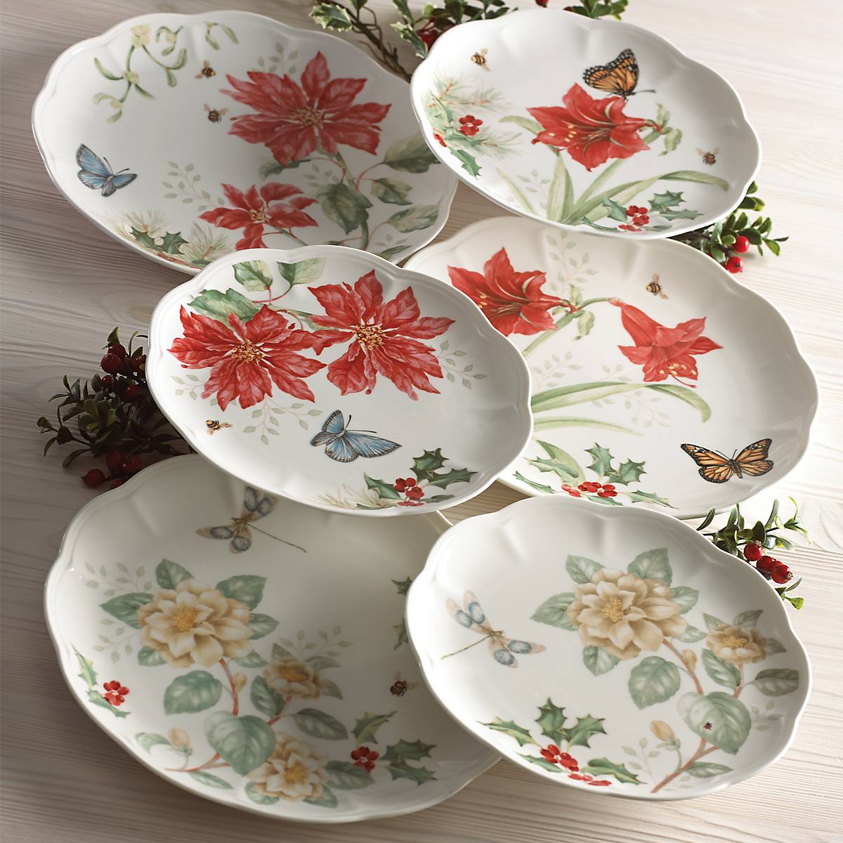 Butterfly Meadow Holiday 18-Piece Dinnerware Set - Image 4
