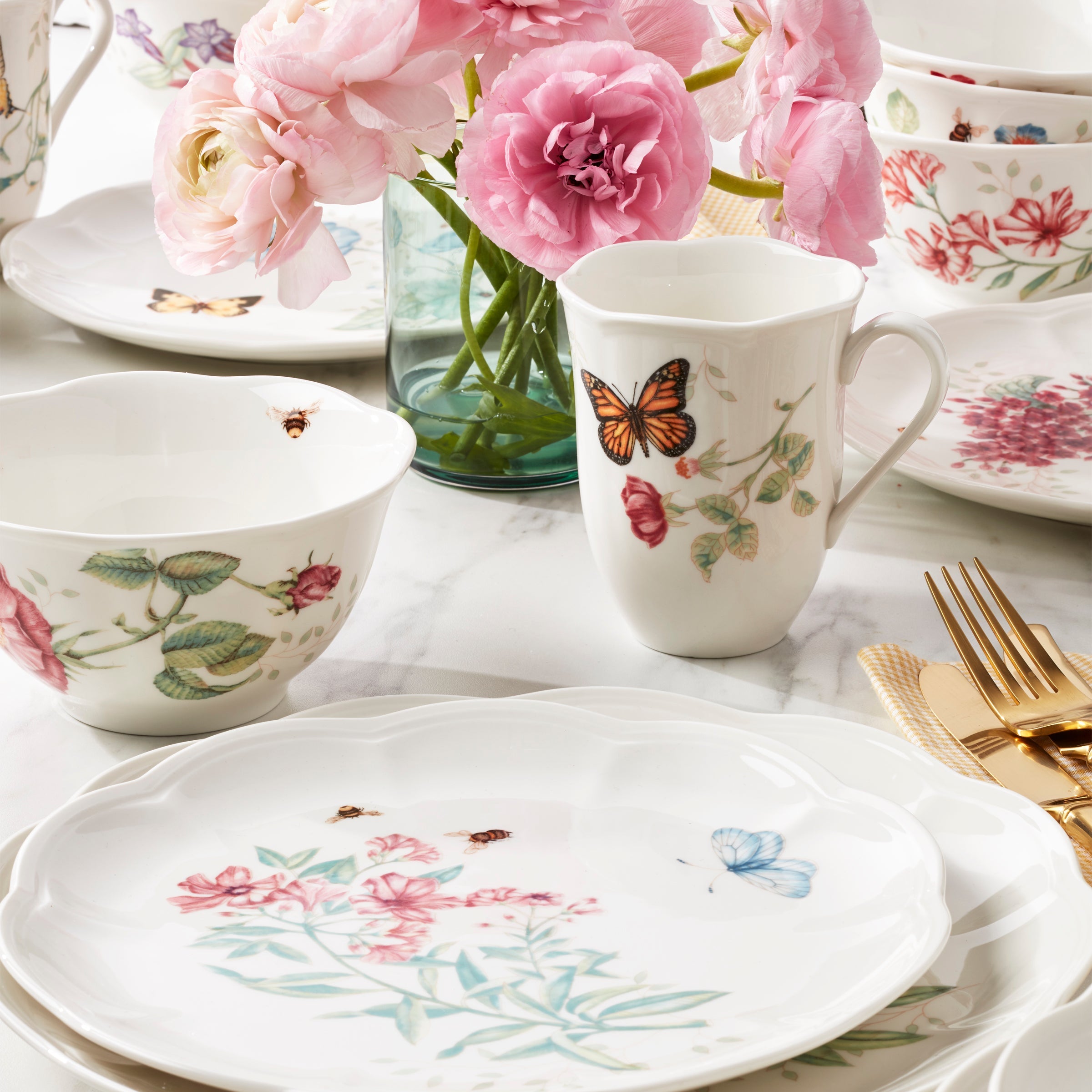 Butterfly Meadow 24-Piece Dinnerware Set - Image 2