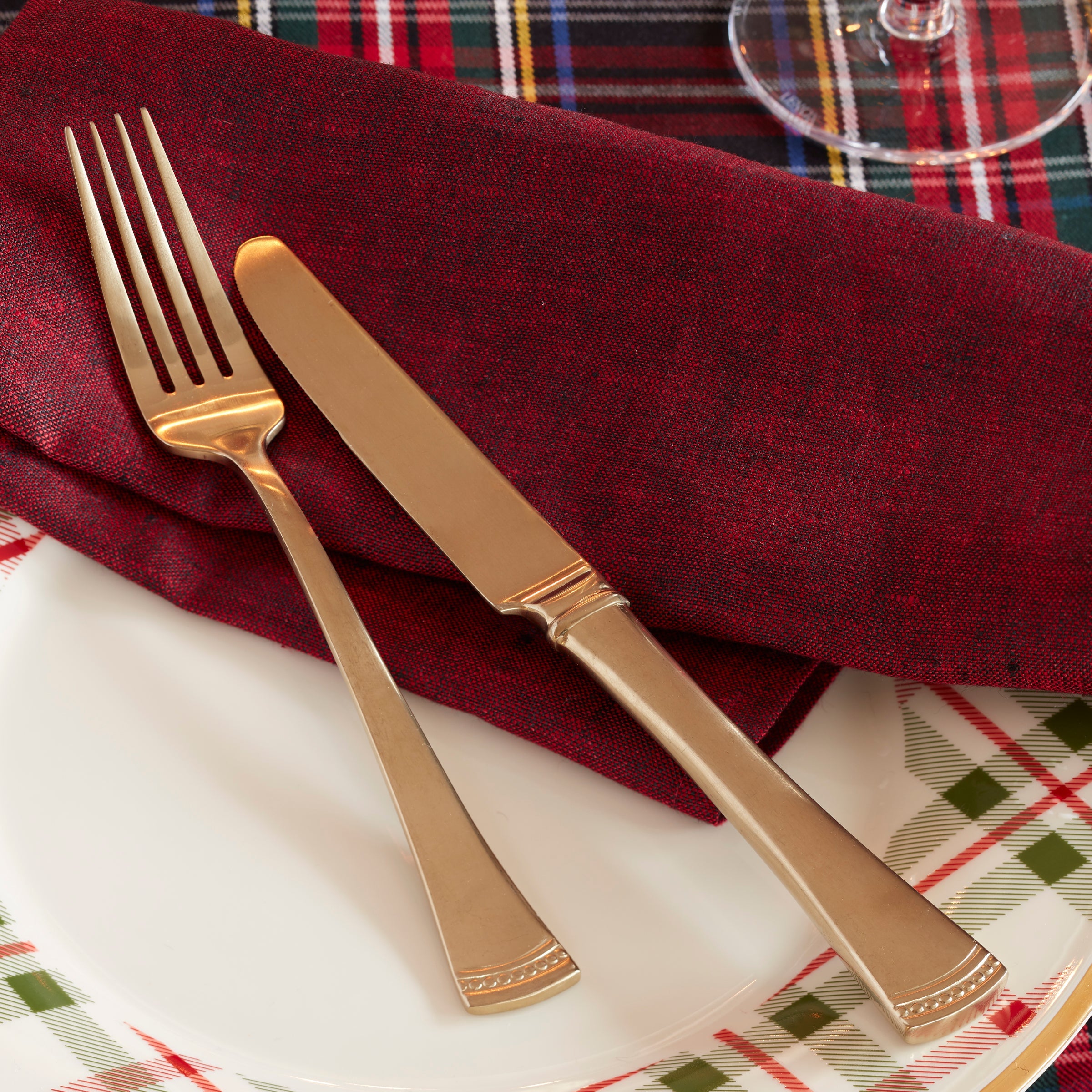 Portola Gold Satin 20 Piece Flatware Set - Image 5