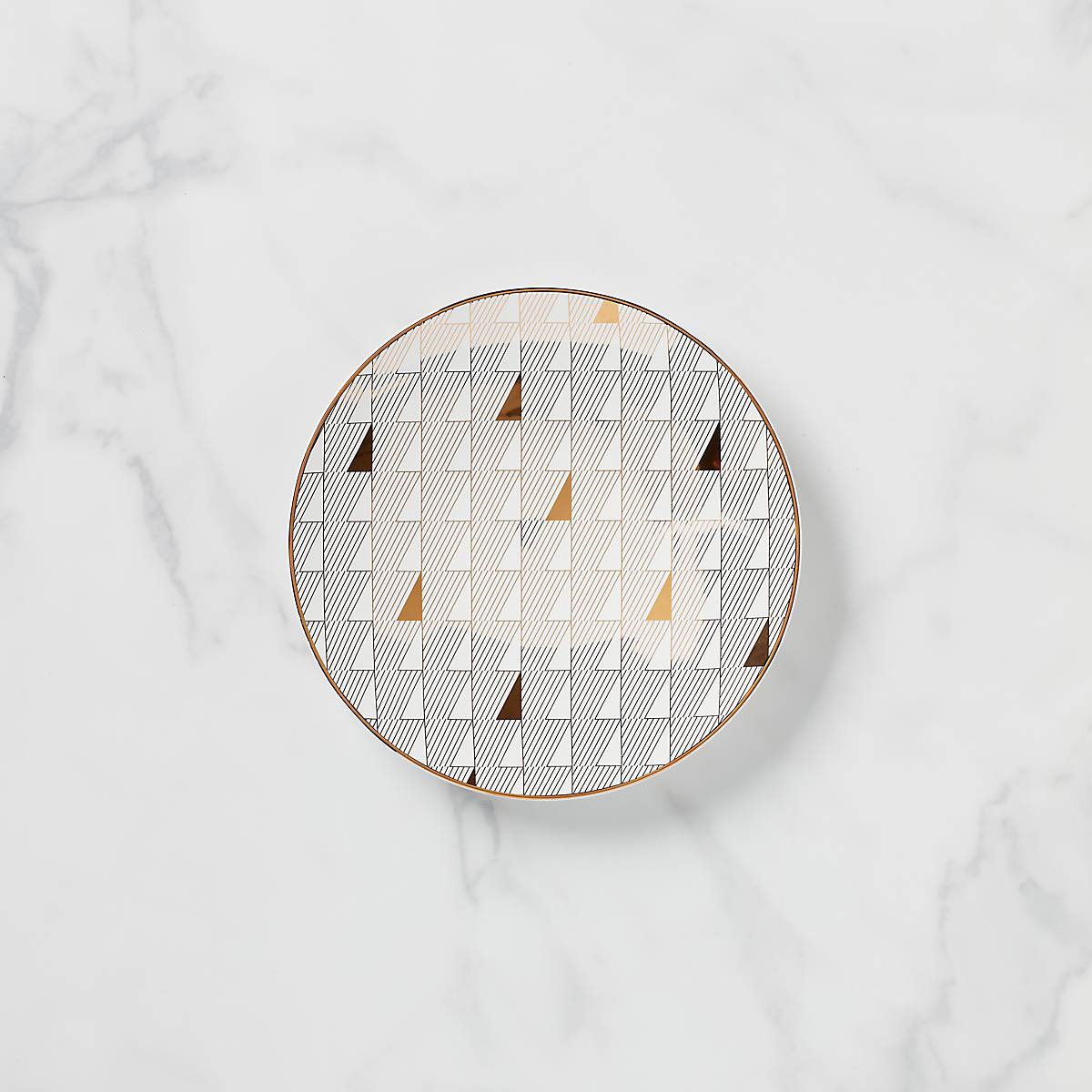 Trianna White Gold Salad Plate