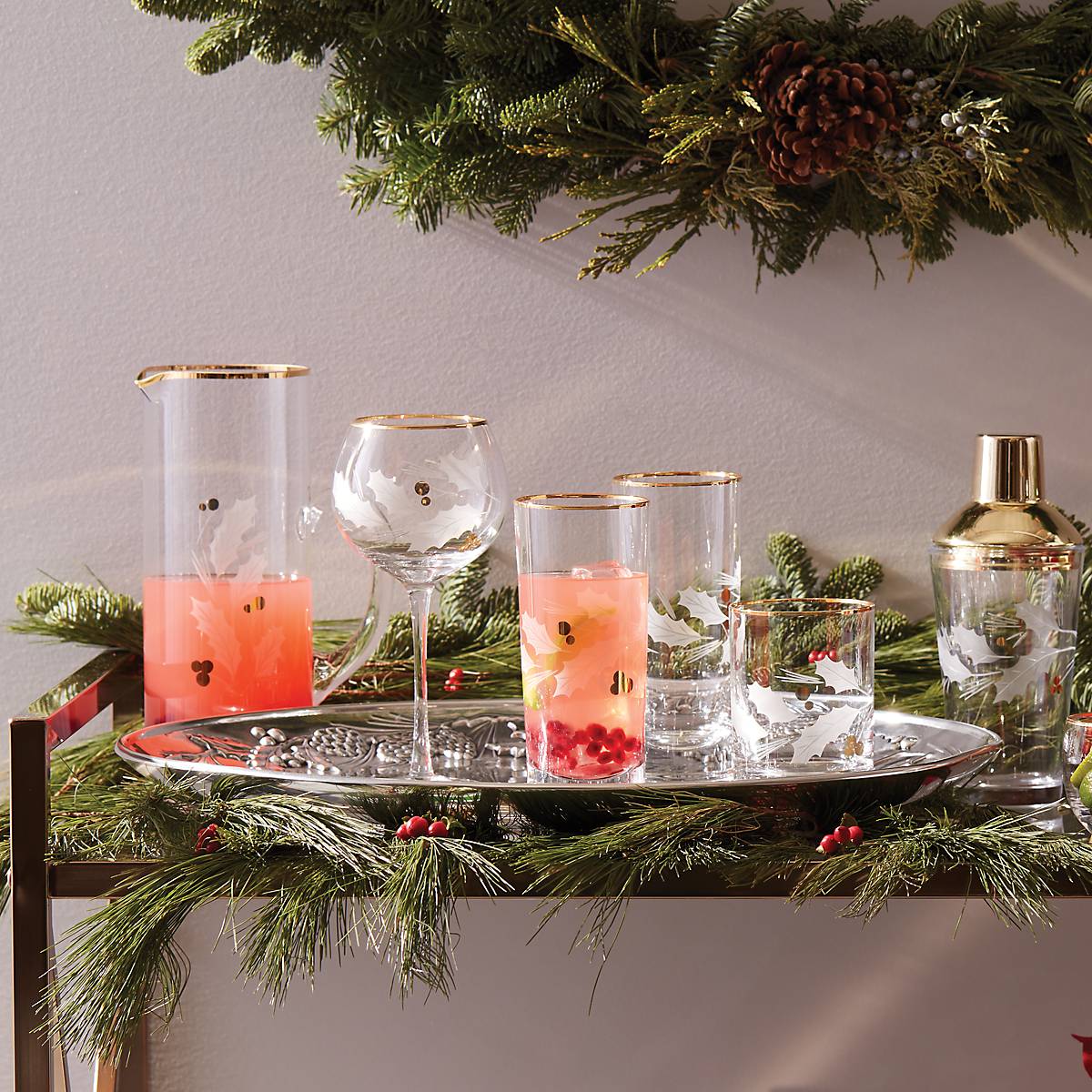 Holiday Gold Highball Glasses - Set Of 4 - Image 3