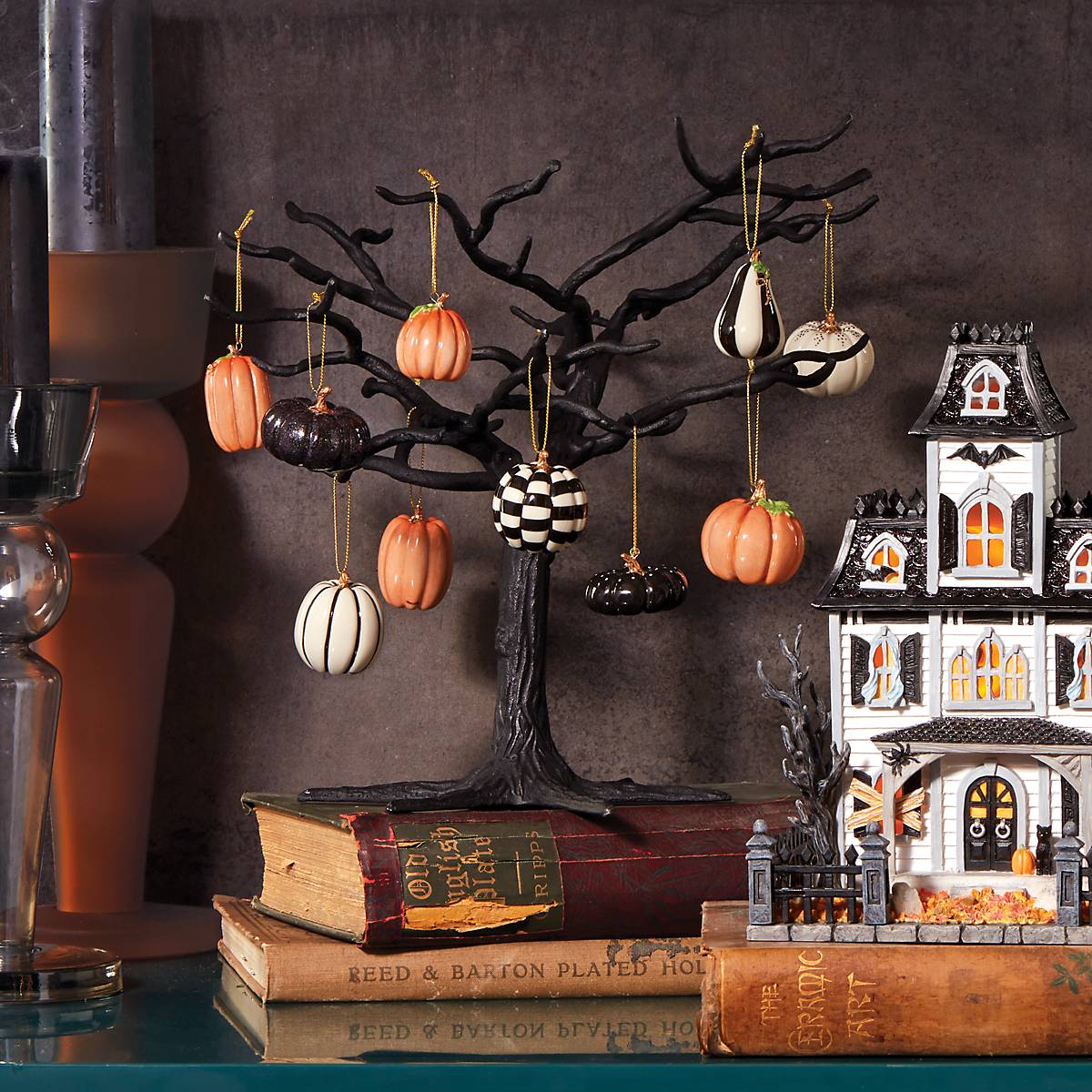 Mini Pumpkin 10-Piece Ornament Set - Image 3