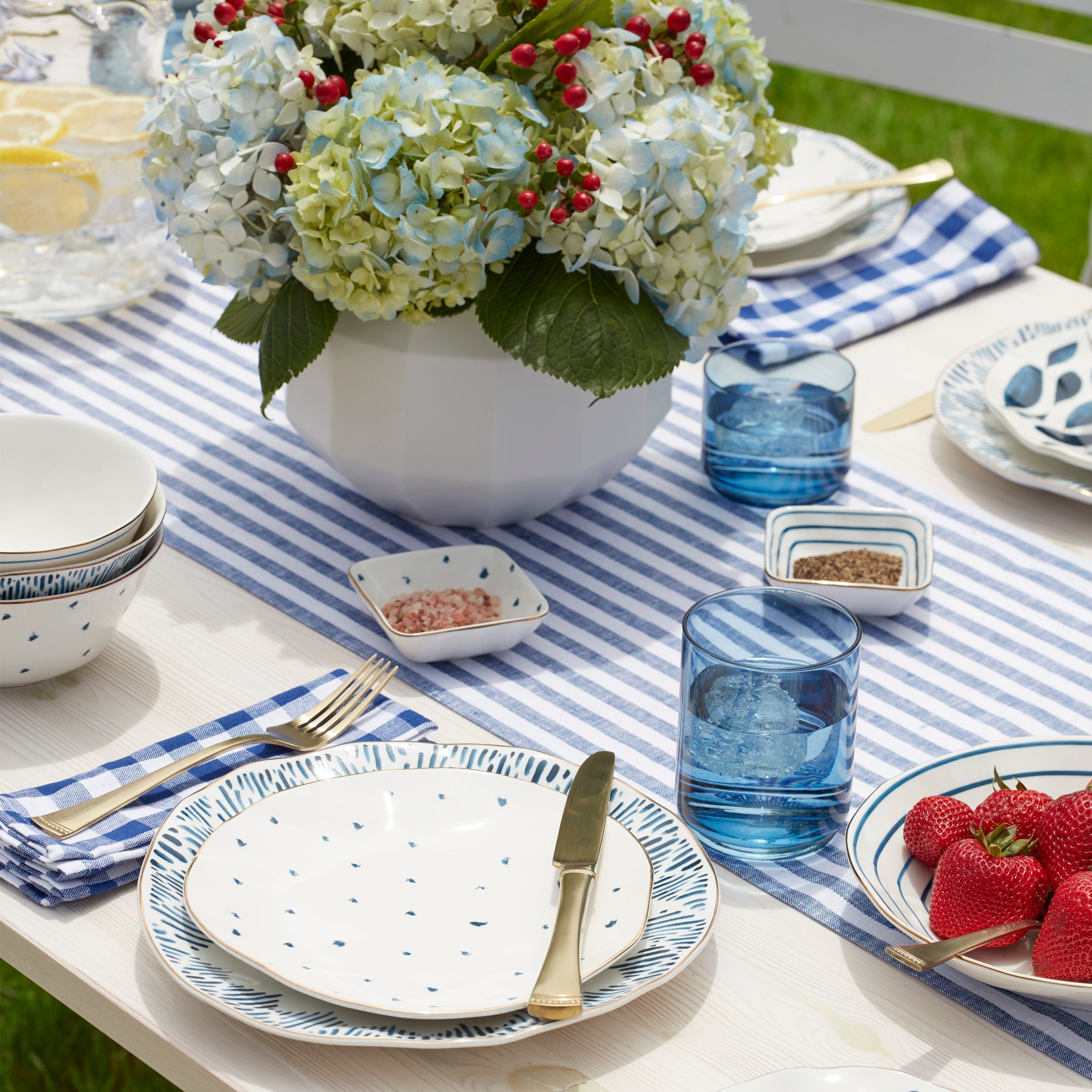 Blue Bay 12-Piece Dinnerware Set - Image 7