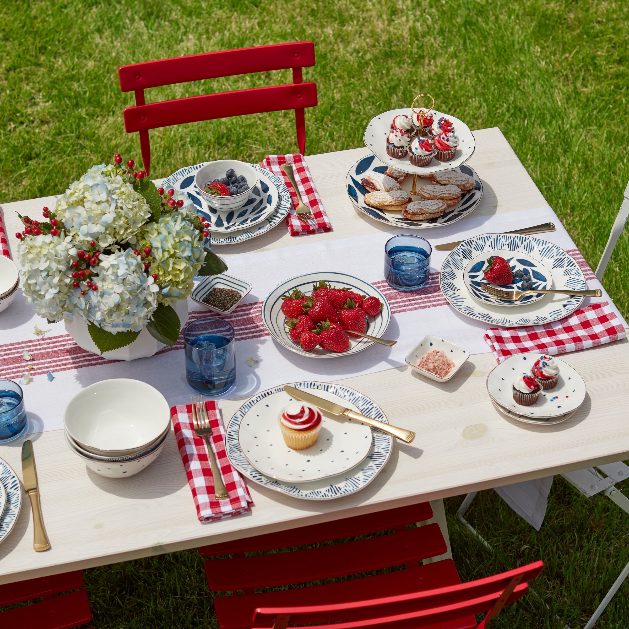 Blue Bay 12-Piece Dinnerware Set - Image 4