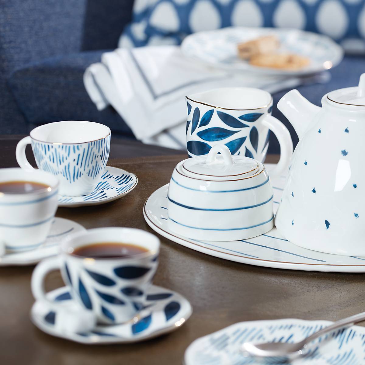 Blue Bay 8-Piece Espresso Cup & Saucer Set - Image 4