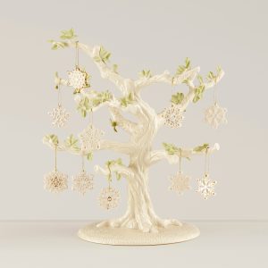 Snowflake 11-Piece Ornament & Tree Set