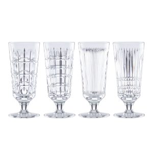 New Vintage 4-Piece Iced Beverage Glass Set