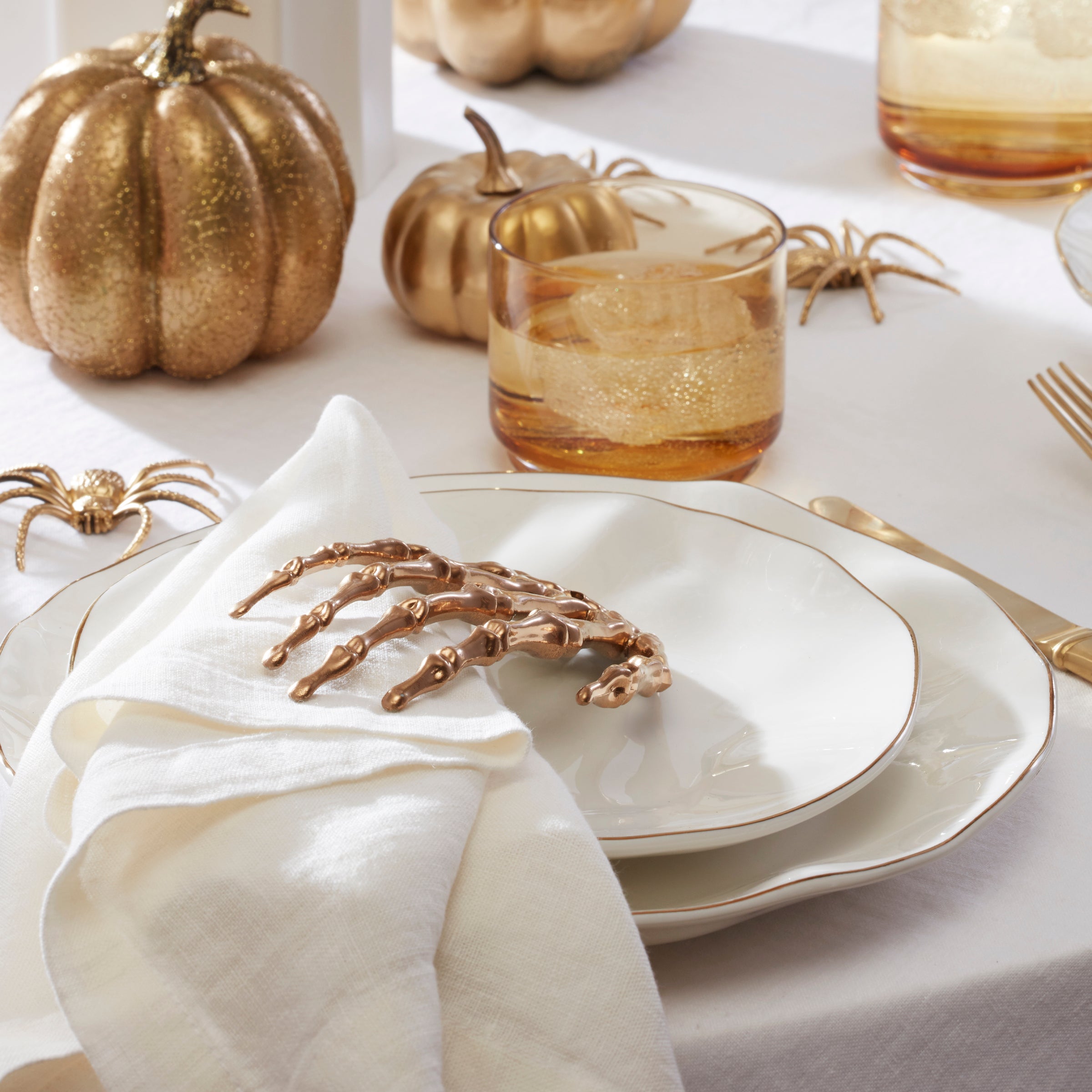 Tuscany Classics Stackable Amber Short Glasses - Set Of 4 - Image 7