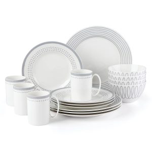 Charlotte Street East Slate 16-Piece Dinnerware Set