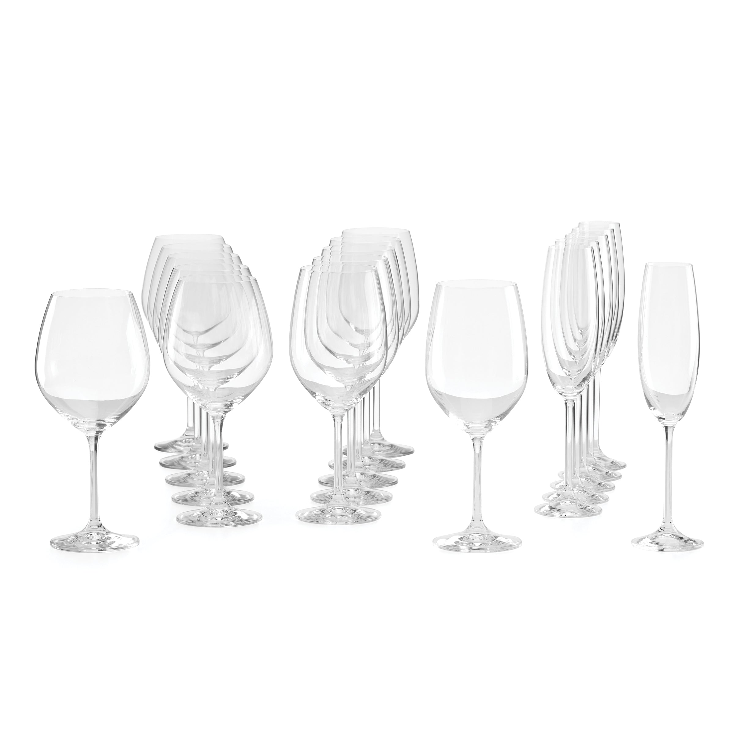 Tuscany Classics Mixed Wine Glasses - Set Of 18 - Image 3
