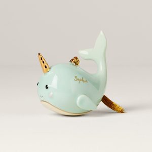 Personalized Narwhal Ornament
