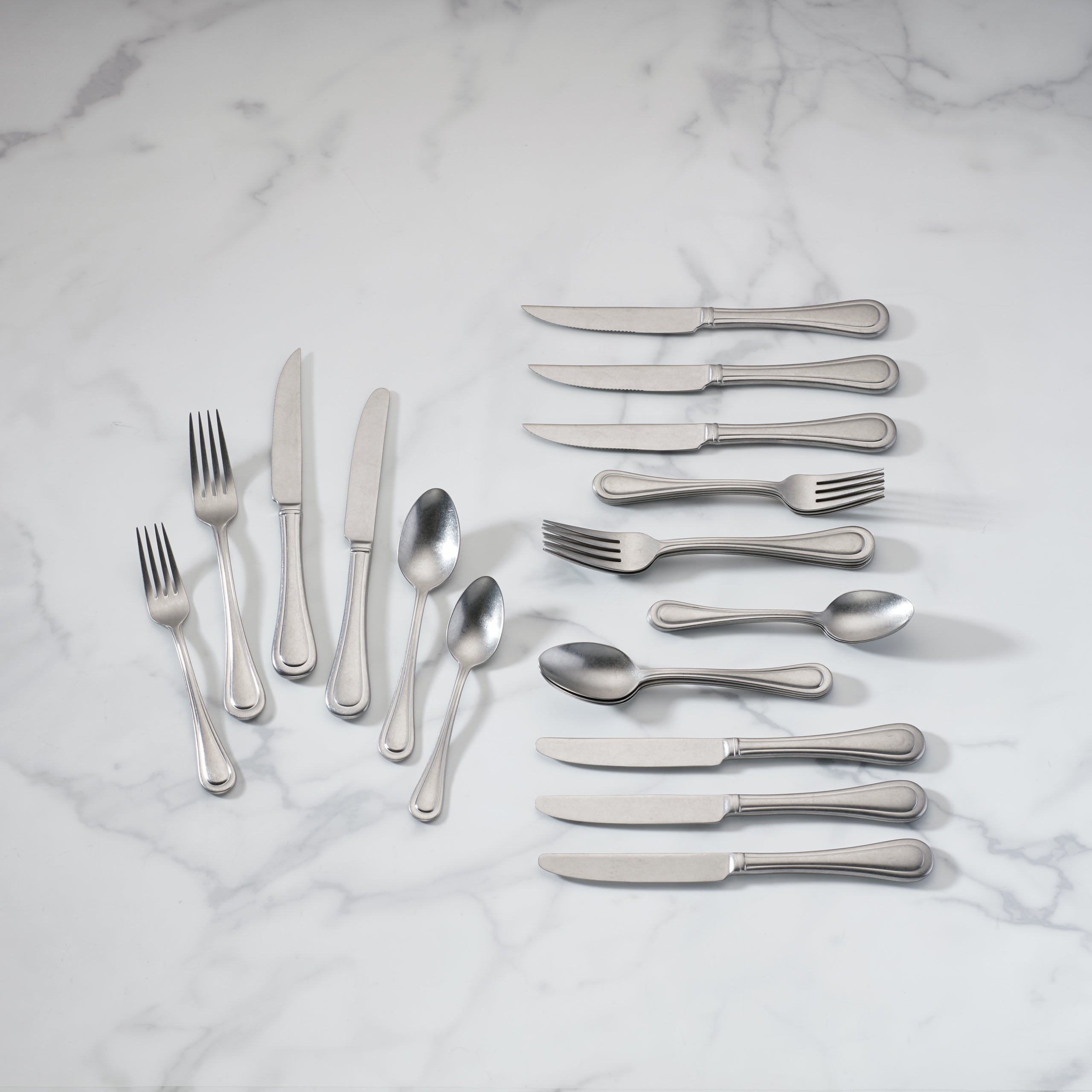 Textured Neutrals 24 Piece Flatware Set - Image 2