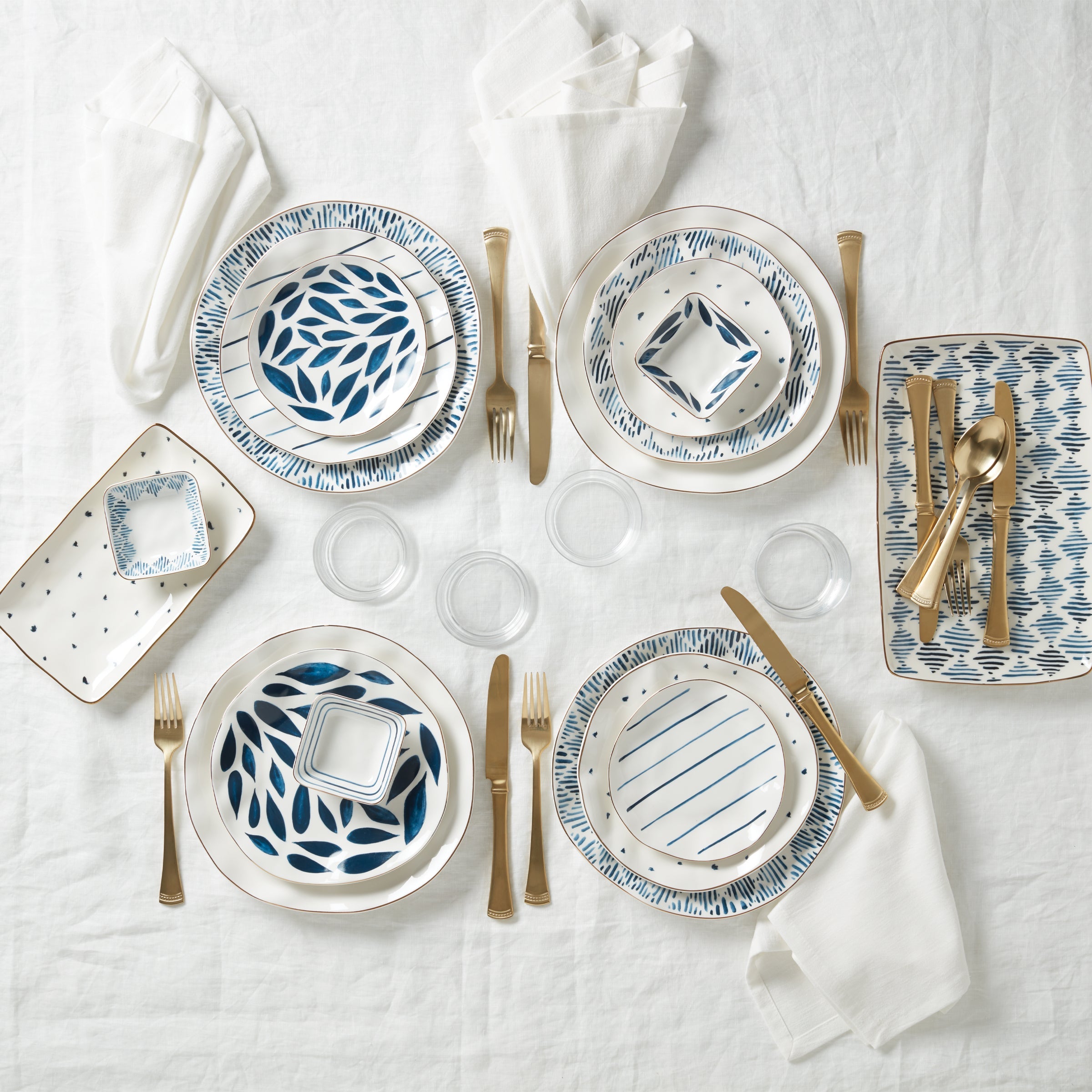 Portola Gold Satin 20 Piece Flatware Set - Image 16