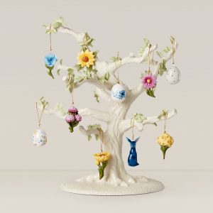 Floral Easter 11-Piece Ornament & Tree Set