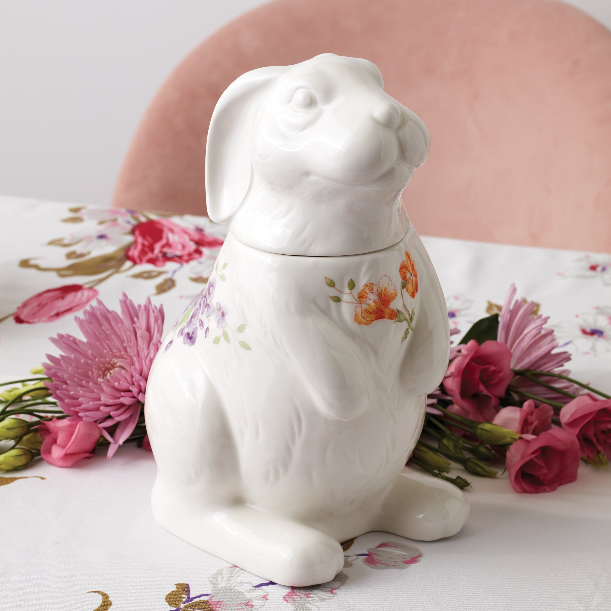 Butterfly Meadow Bunny Cookie Jar - Image 4