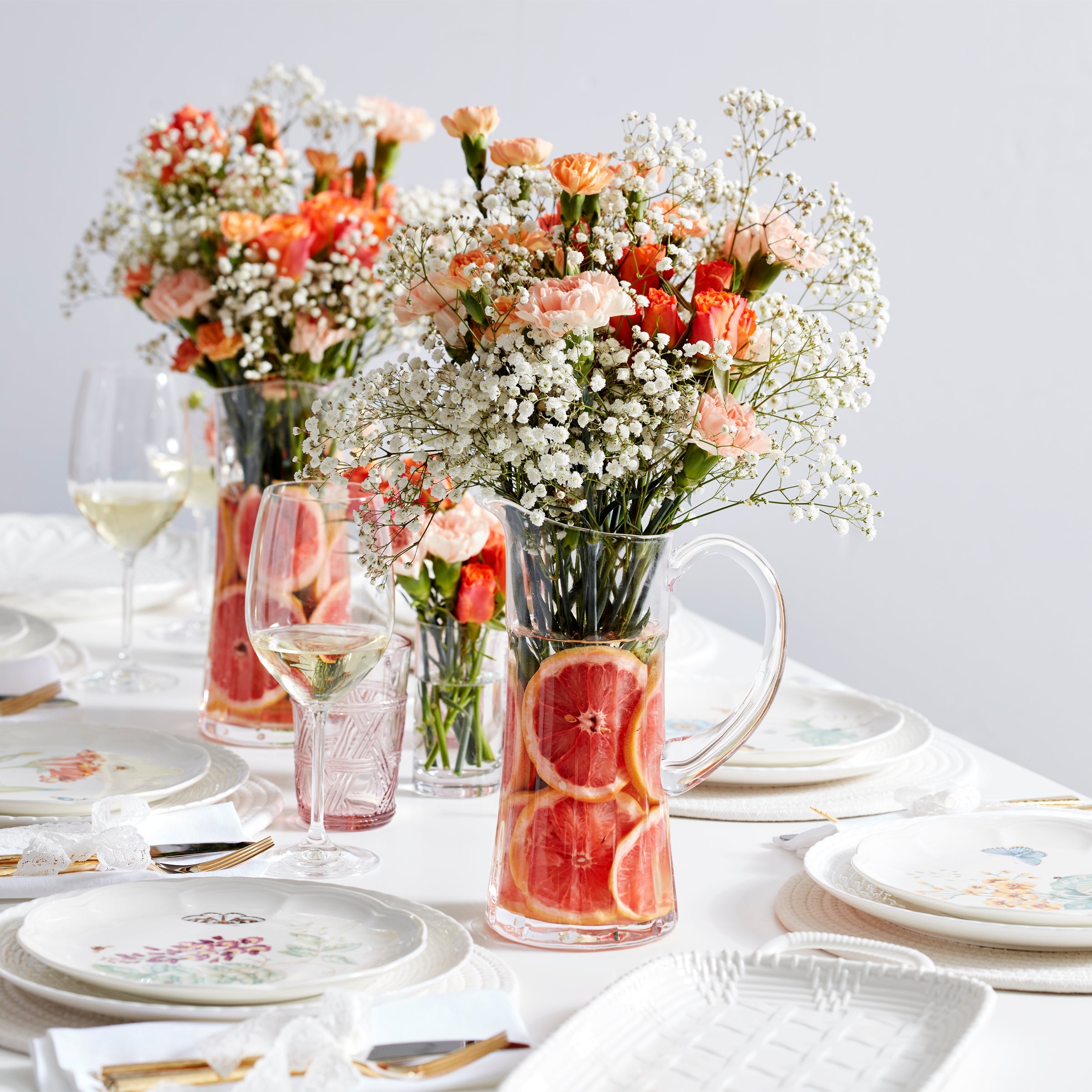 Butterfly Meadow Pink Tall Glasses - Set Of 4 - Image 4