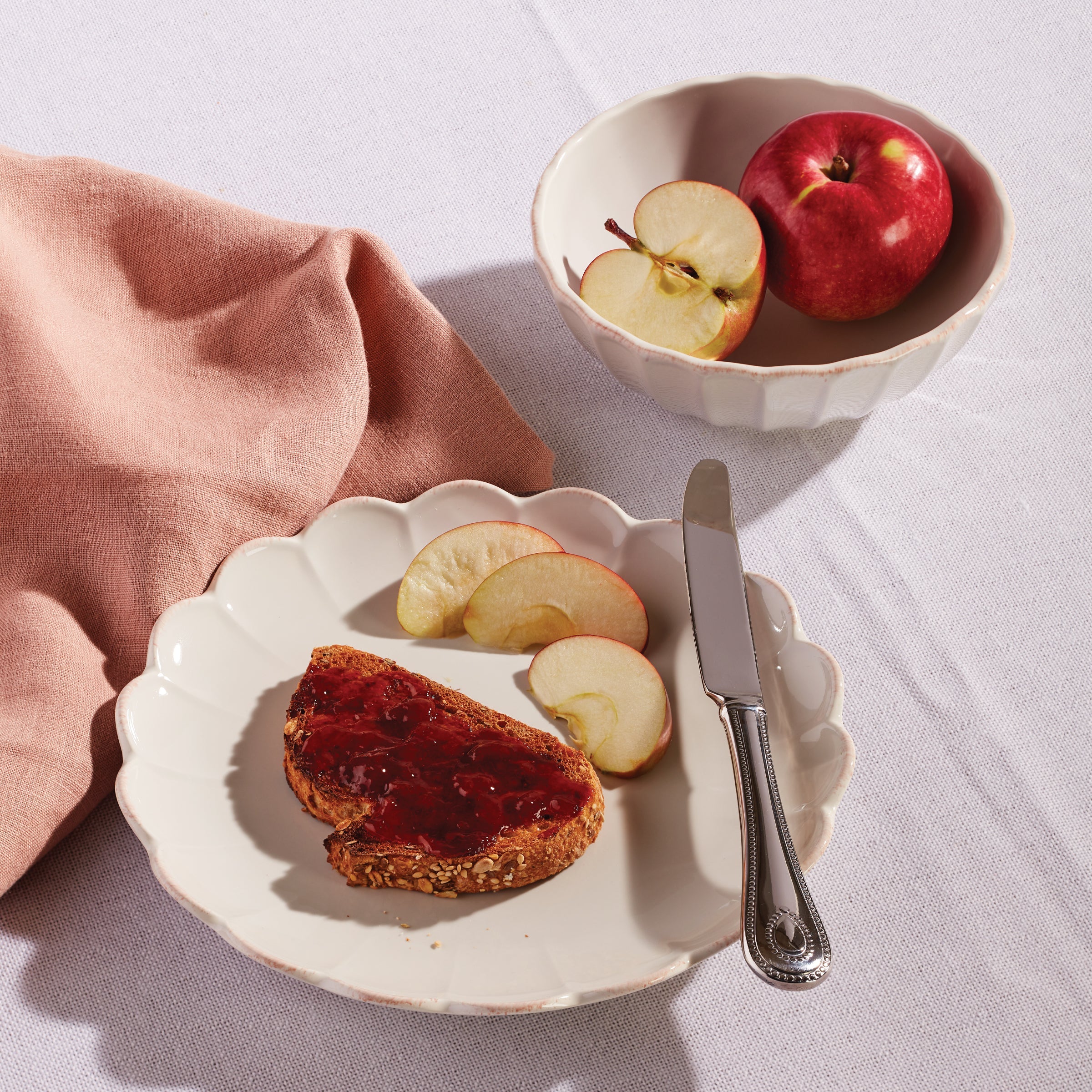 French Perle Scallop Accent Plates - Set of 4 - Image 10