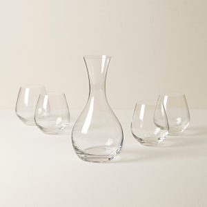 Tuscany Classics Decanter & Stemless Wine Glass Set