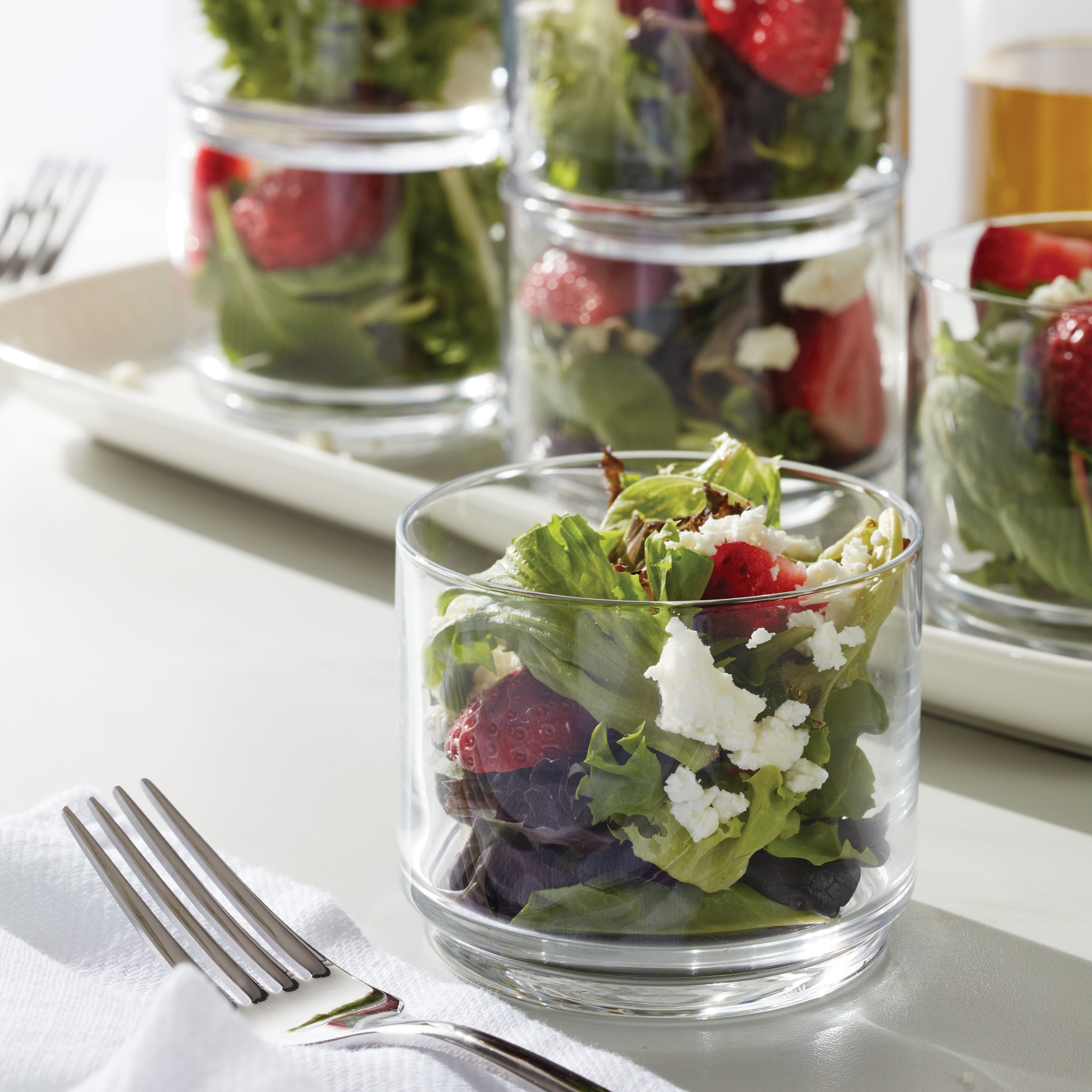 Tuscany Classics Stackable Clear Short Glasses - Set Of 6 - Image 4