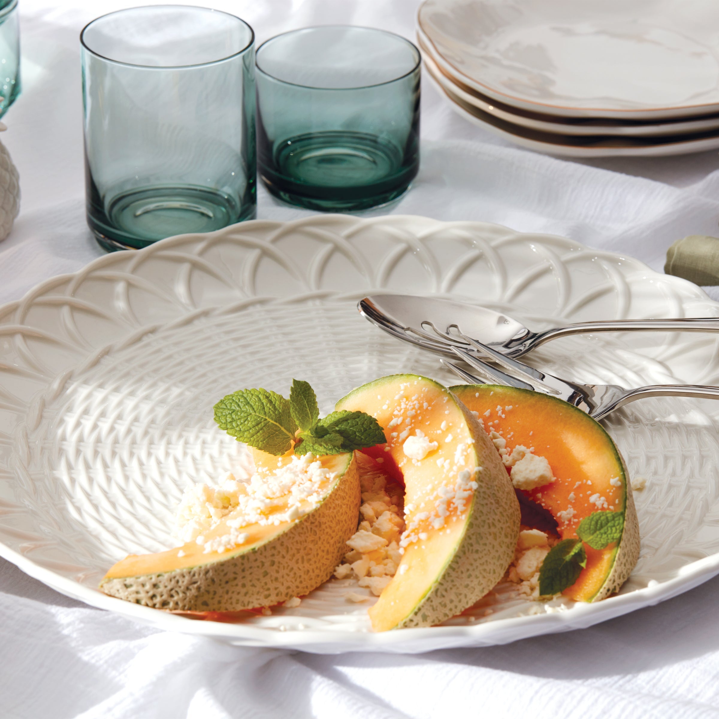 Tuscany Classics Stackable Green Tall Glasses - Set Of 4 - Image 7