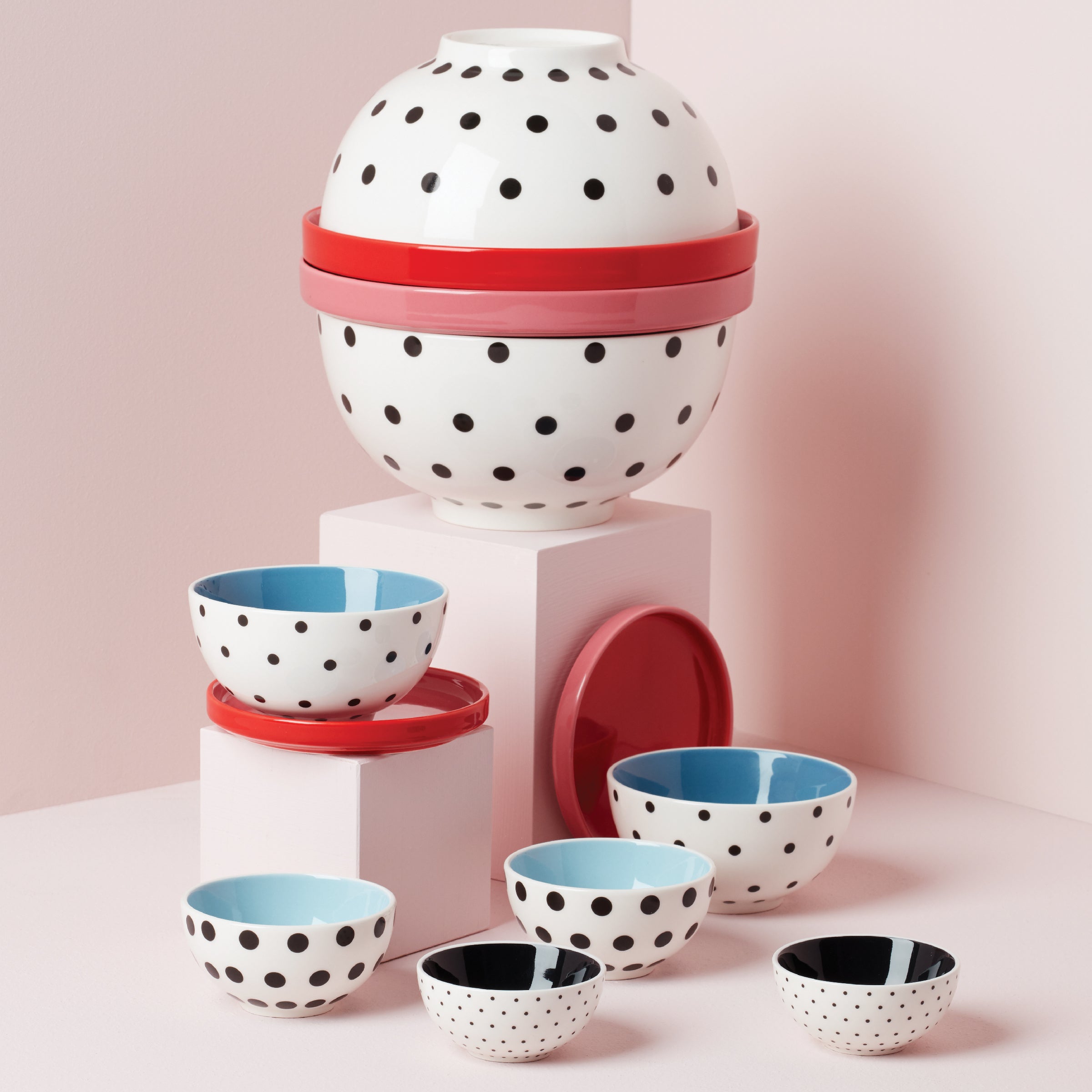 On The Spot 8-Piece Nesting Dinnerware Set - Image 4