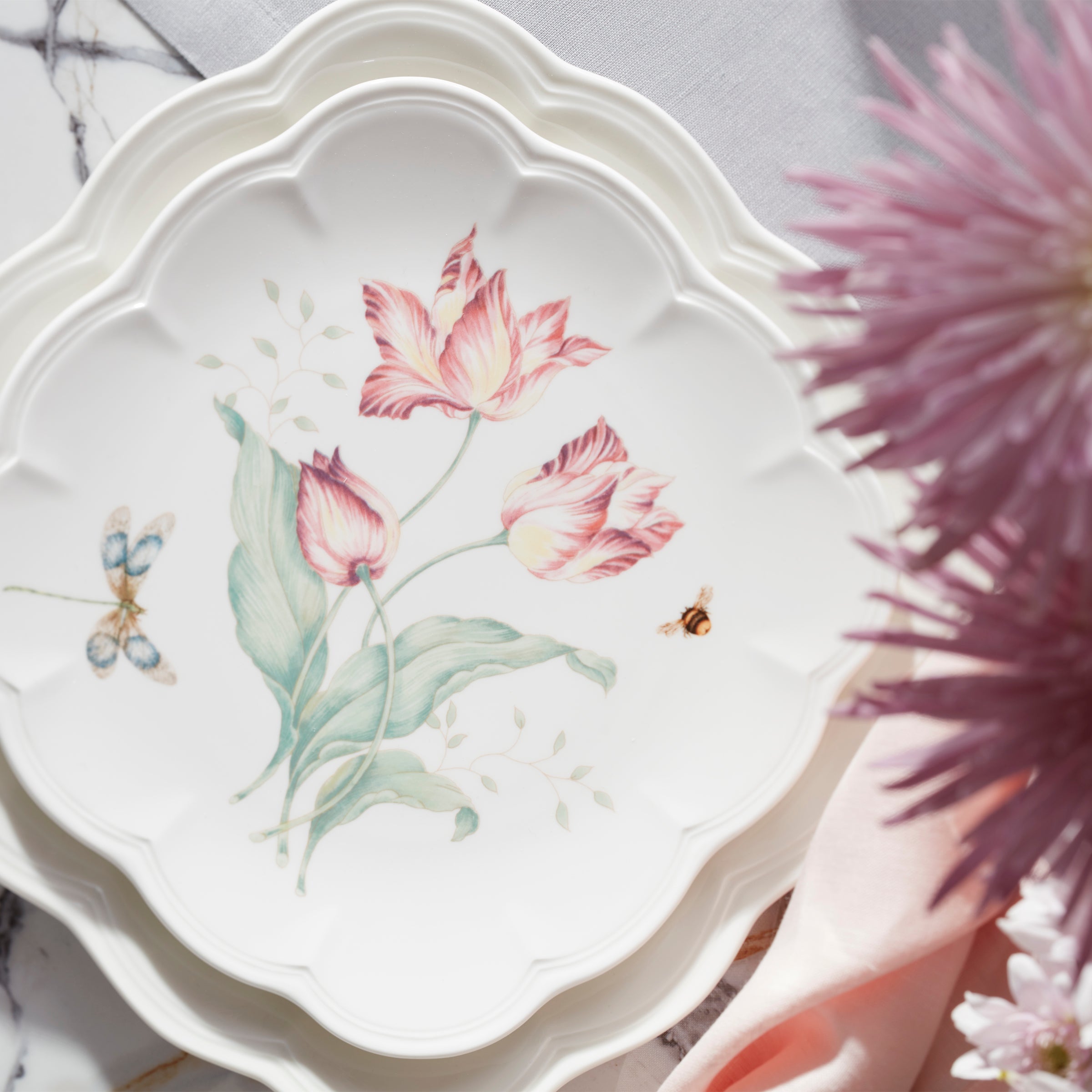 Butterfly Meadow Square 18-Piece Dinnerware Set - Image 3