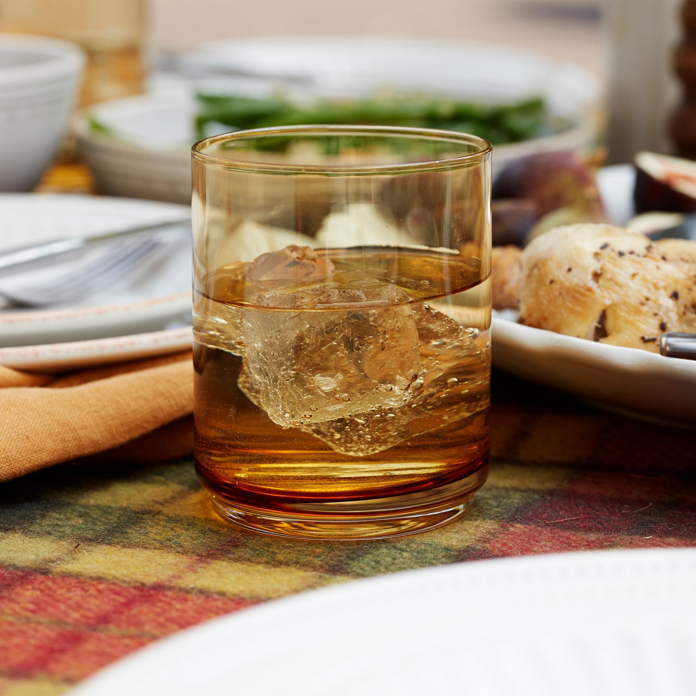 Tuscany Classics Stackable Amber Tall Glasses - Set Of 4 - Image 5