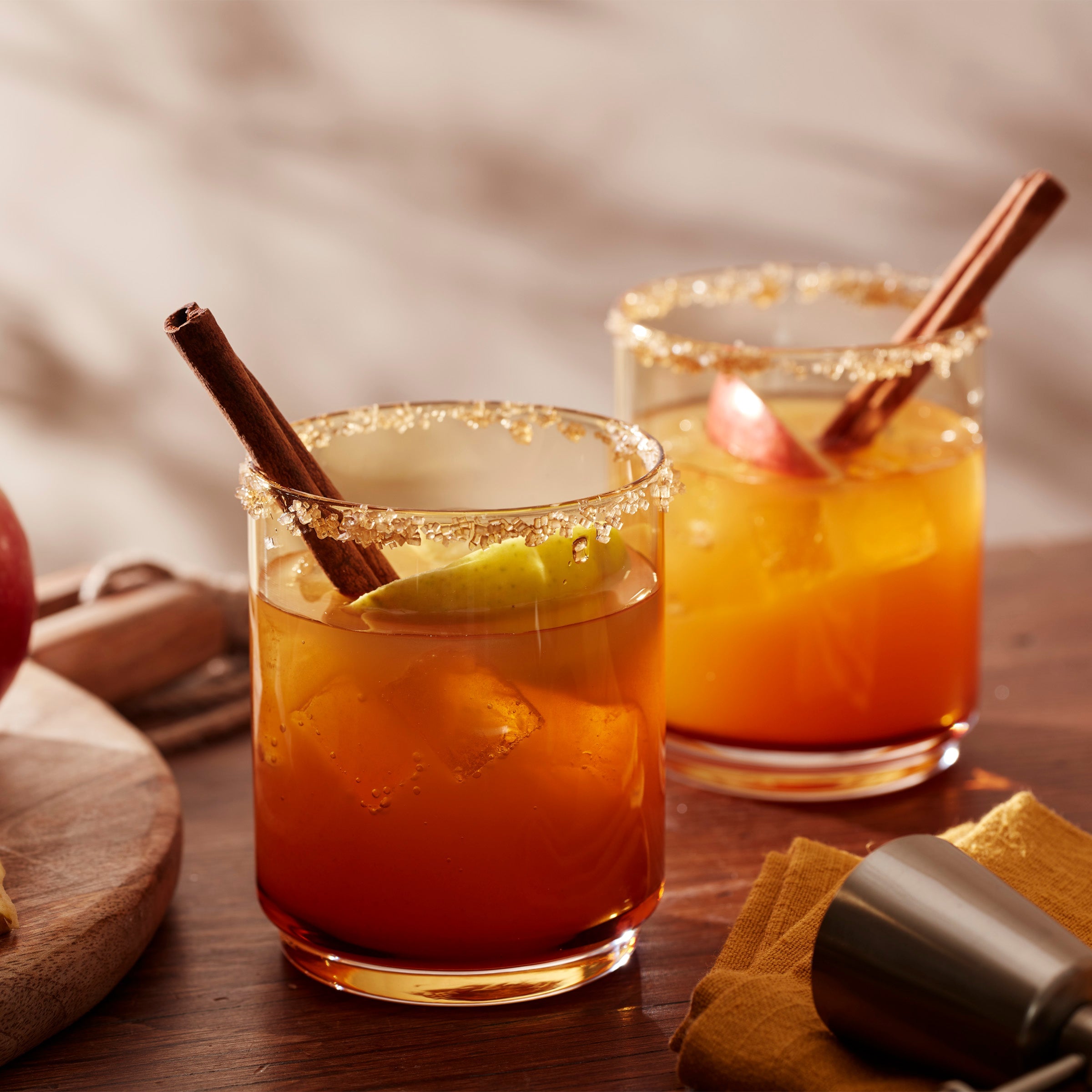 Tuscany Classics Stackable Amber Tall Glasses - Set Of 4 - Image 8