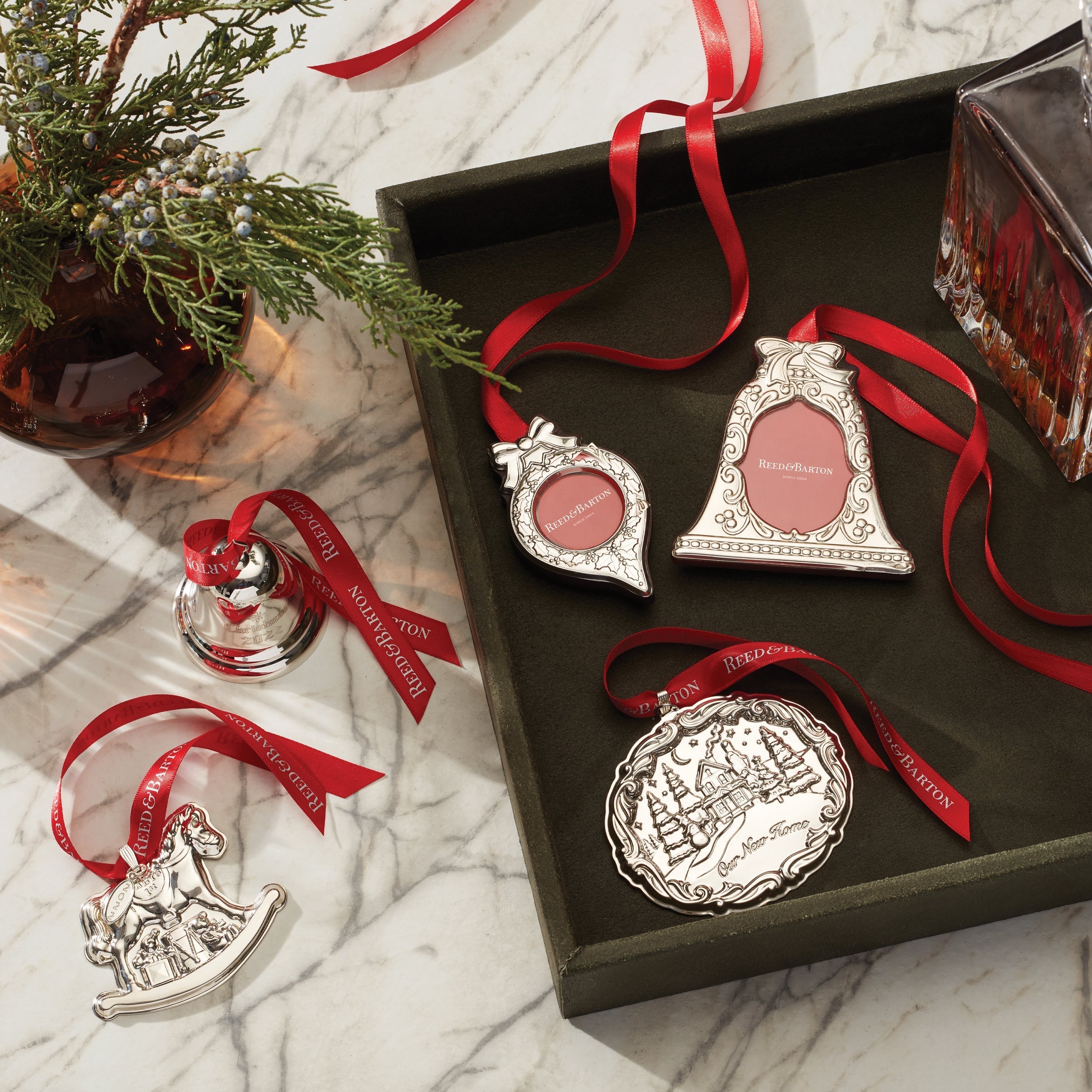 Bell Figural Frame Sterling Ornament - Image 2