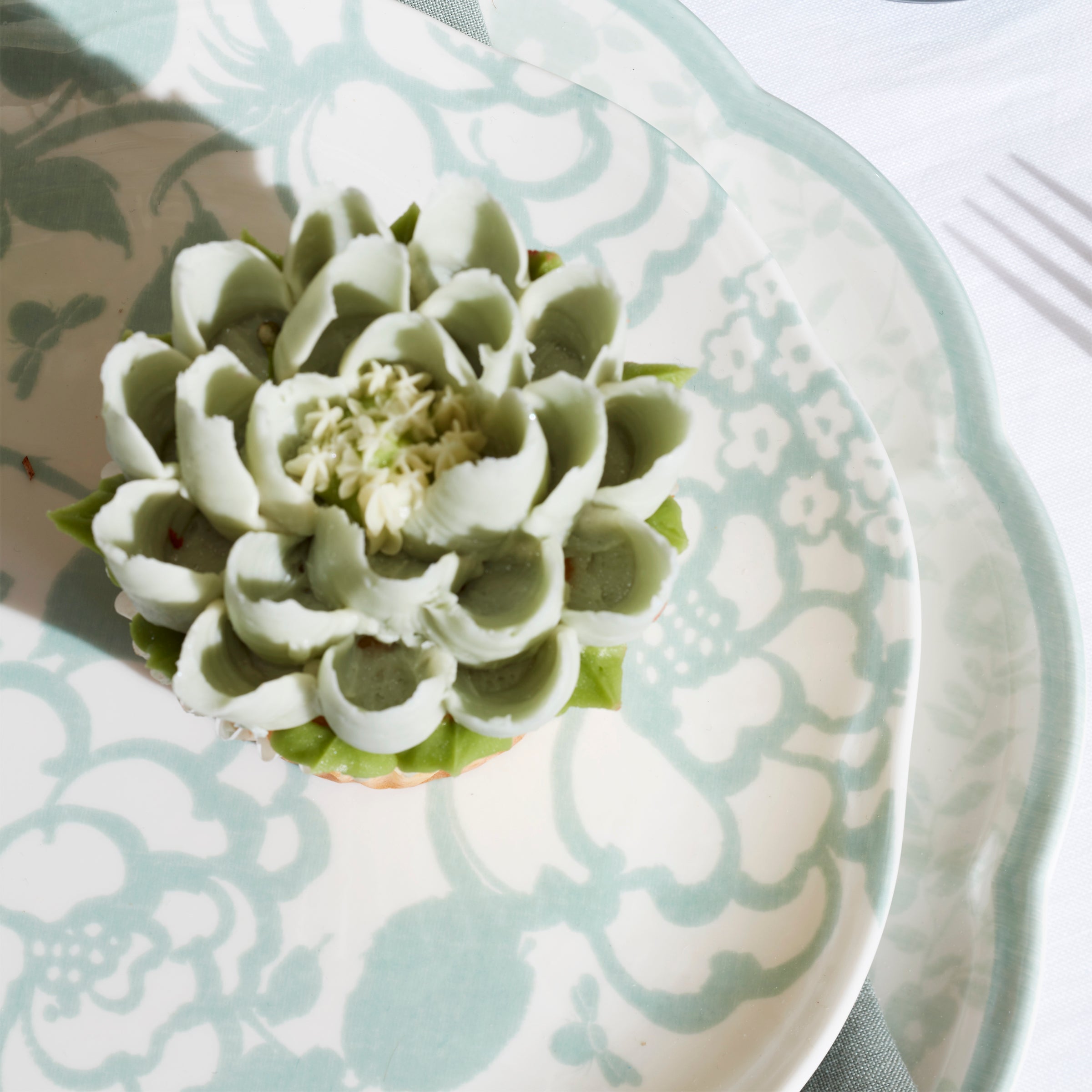 Butterfly Meadow Cottage Sage Accent Plates - Set of 4 - Image 2