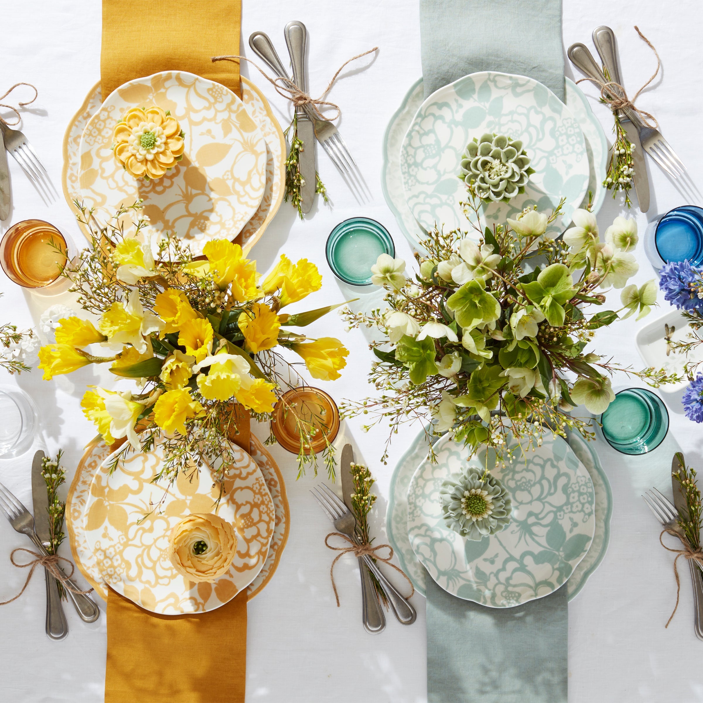 Butterfly Meadow Cottage Sage Accent Plates - Set of 4 - Image 8