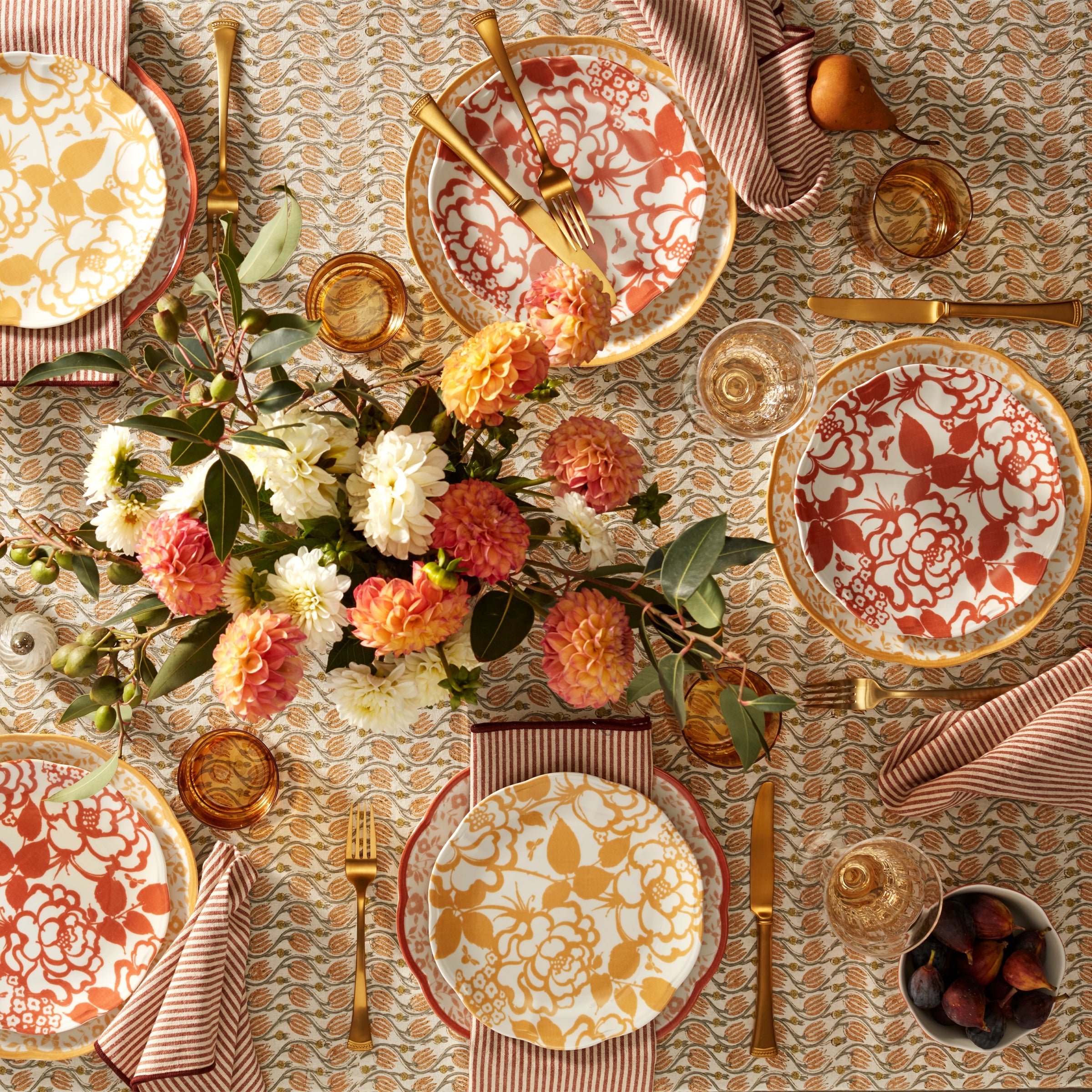 Butterfly Meadow Cottage Saffron Accent Plates - Set of 4 - Image 3