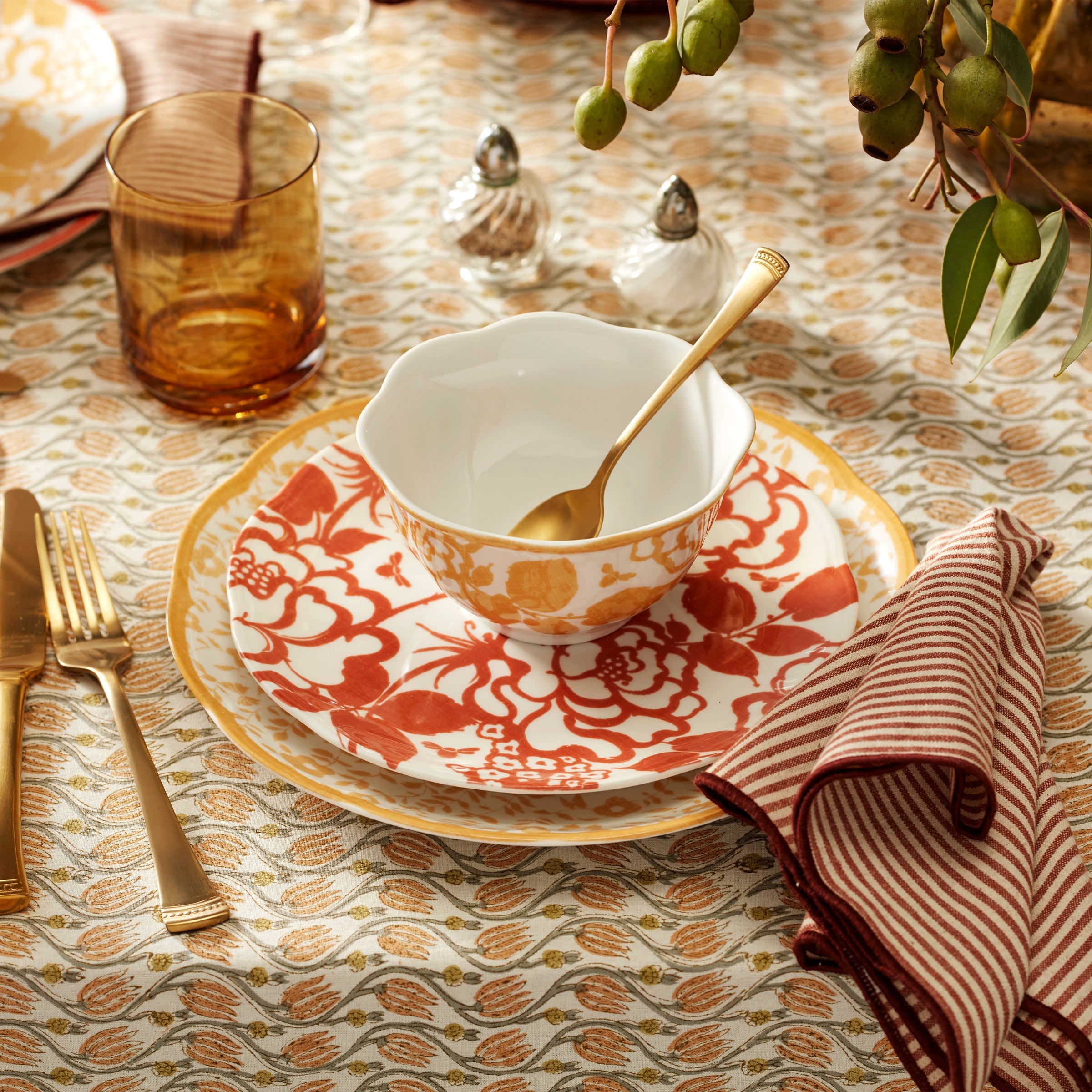 Butterfly Meadow Cottage Saffron Rice Bowls - Set of 4 - Image 2