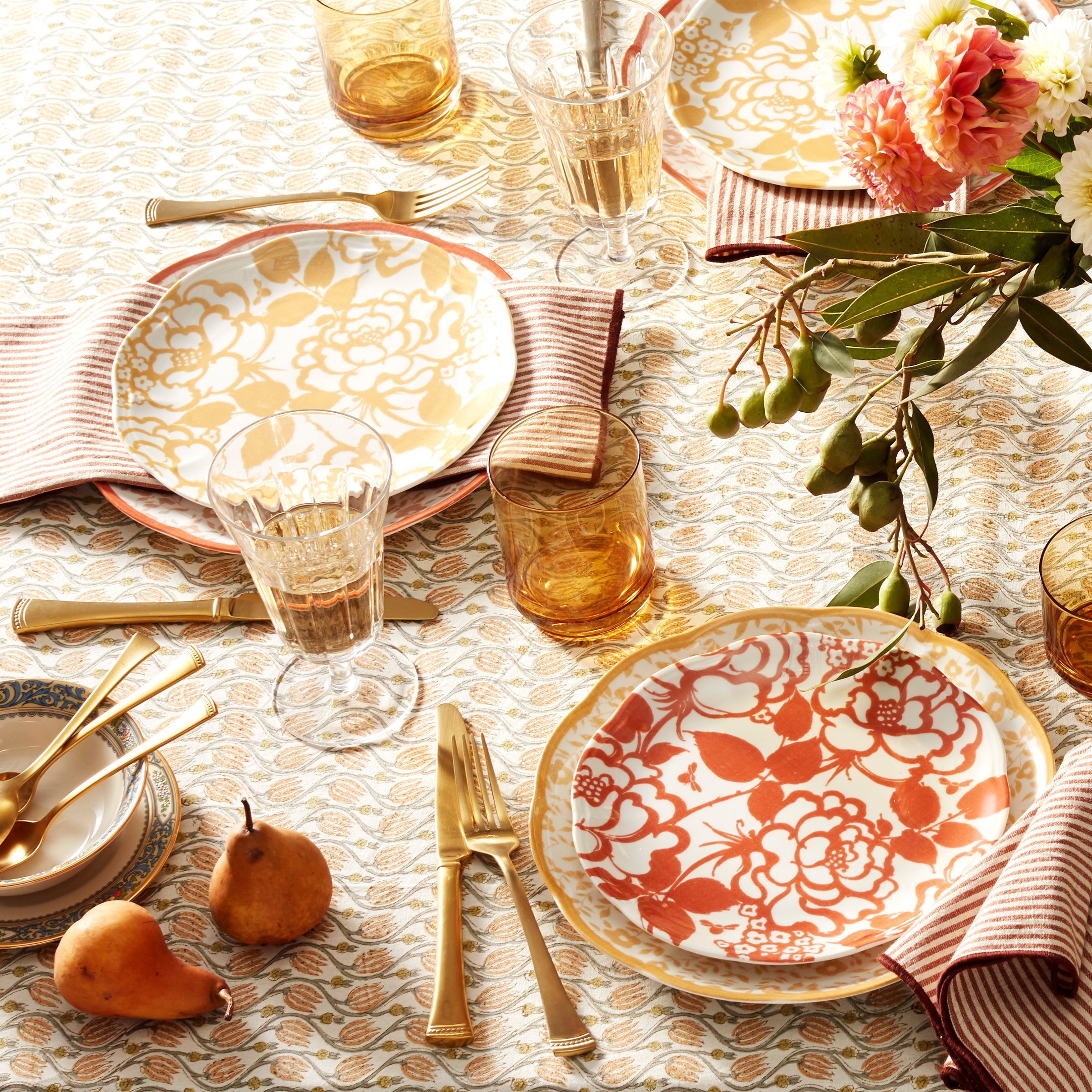 Tuscany Classics Stackable Amber Tall Glasses - Set Of 4 - Image 7