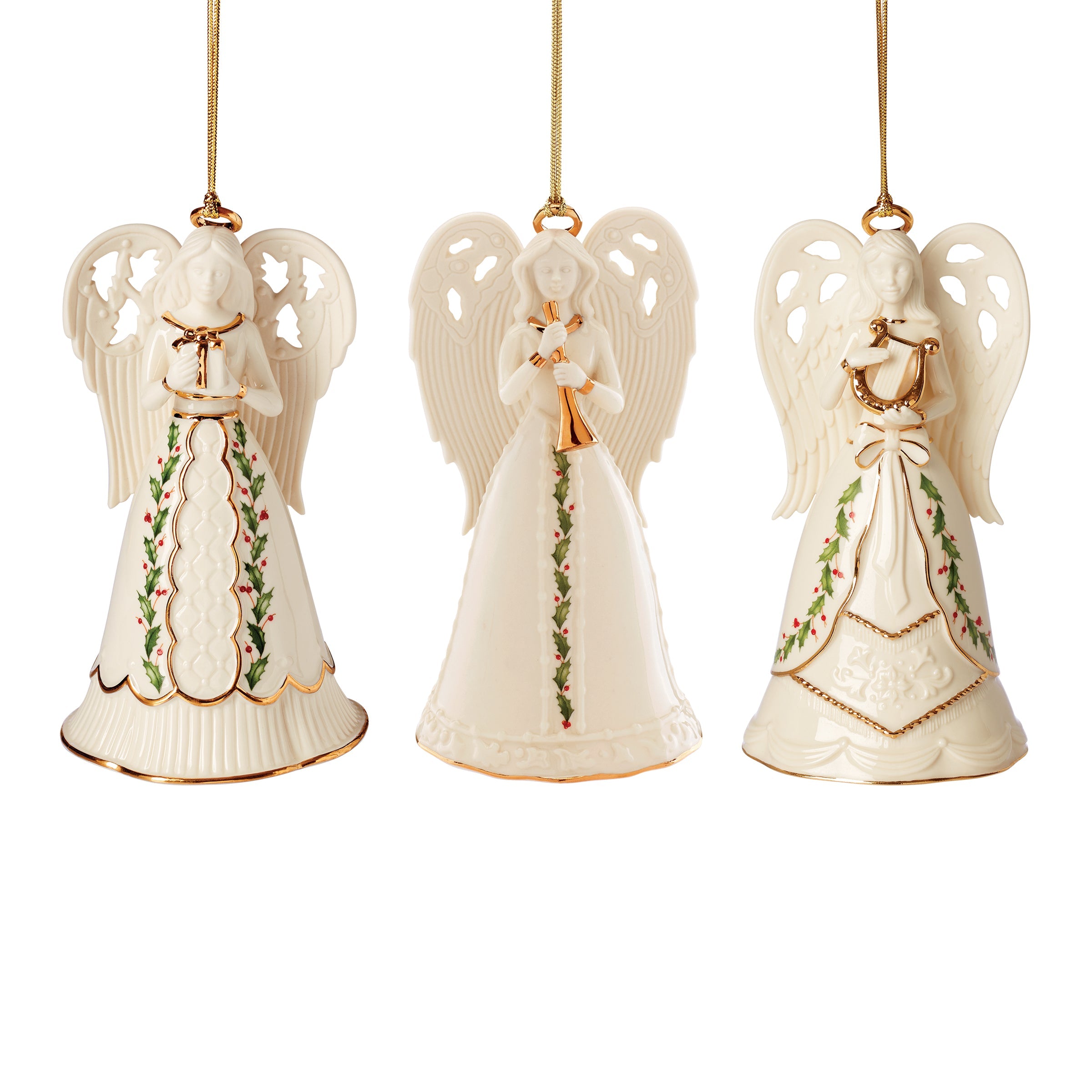 Holiday Angel Bell Ornaments - Set Of 3 - Image 2