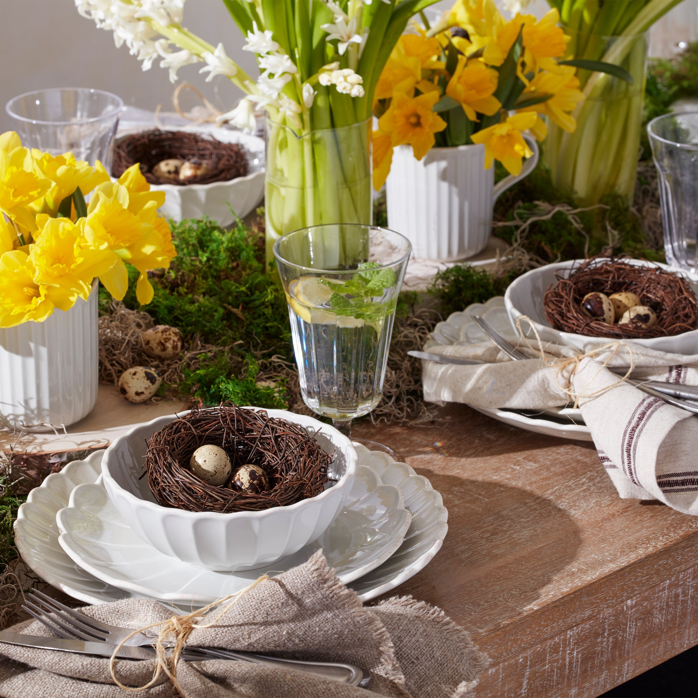 French Perle Scallop Dinner Plates - Set of 4 - Image 10