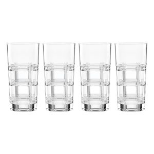 Hudson Crystal Highball Glasses - Set Of 4