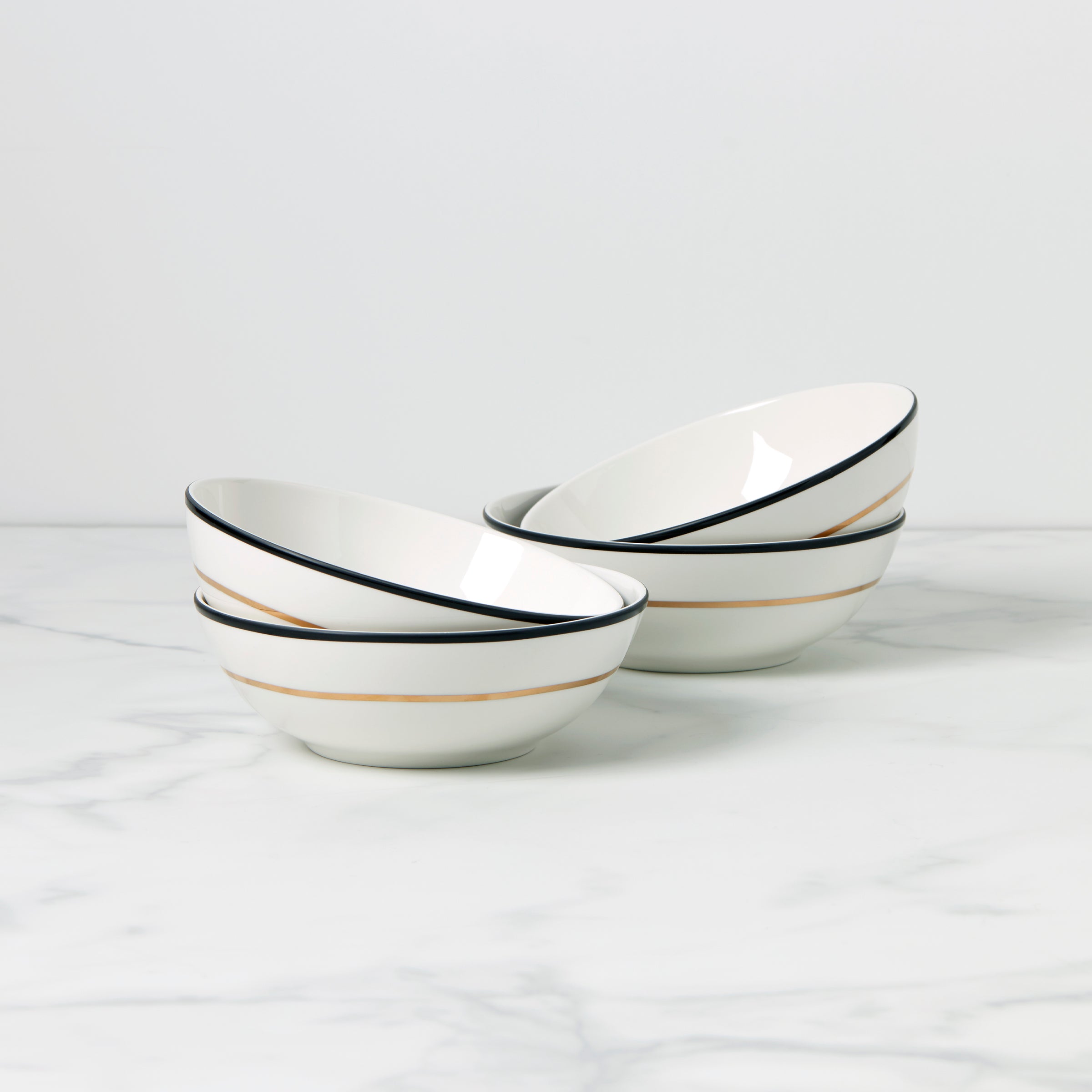 Make It Pop All-Purpose Bowls - Set of 4 - Black/Gold