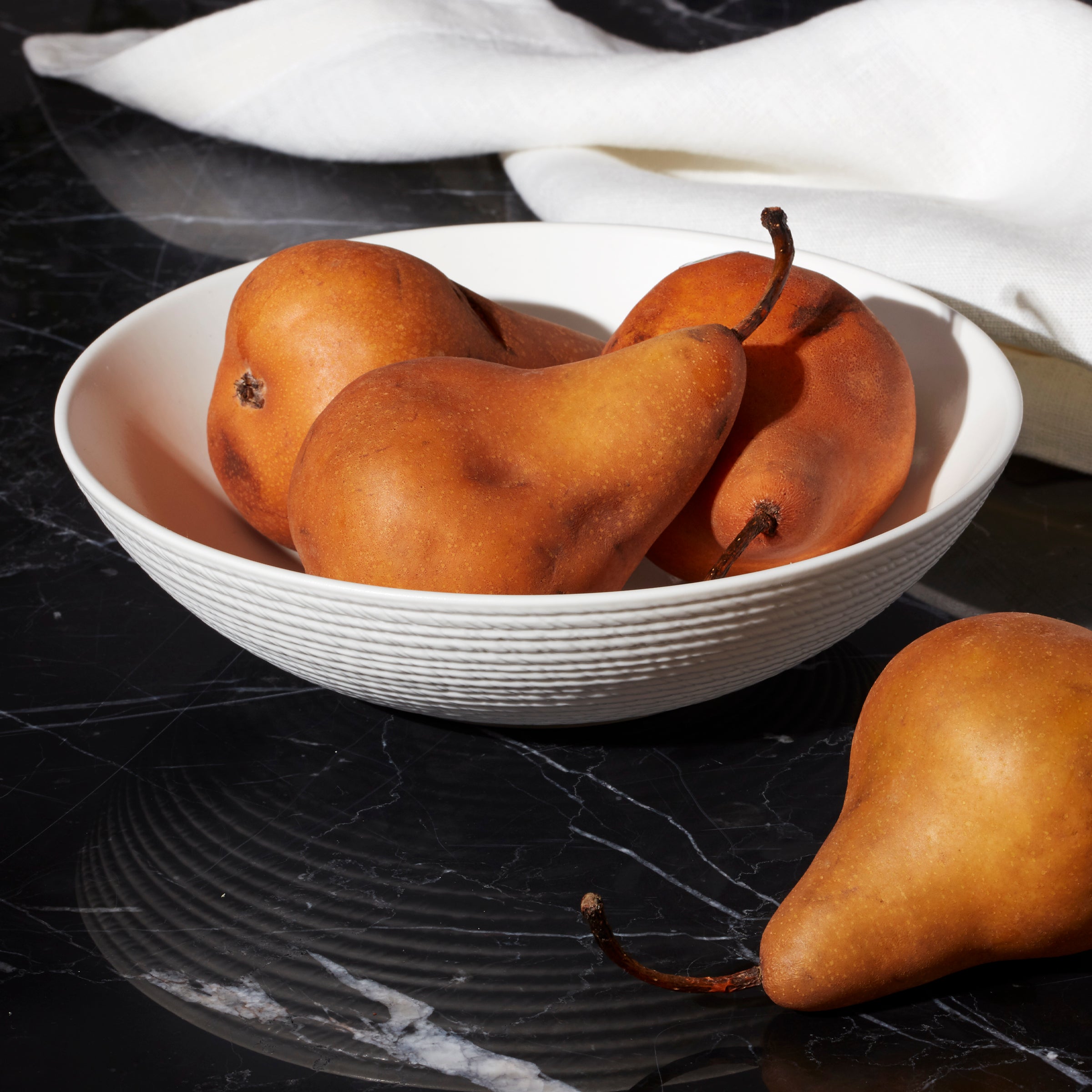 LX Collective White Serving Bowl - Image 3