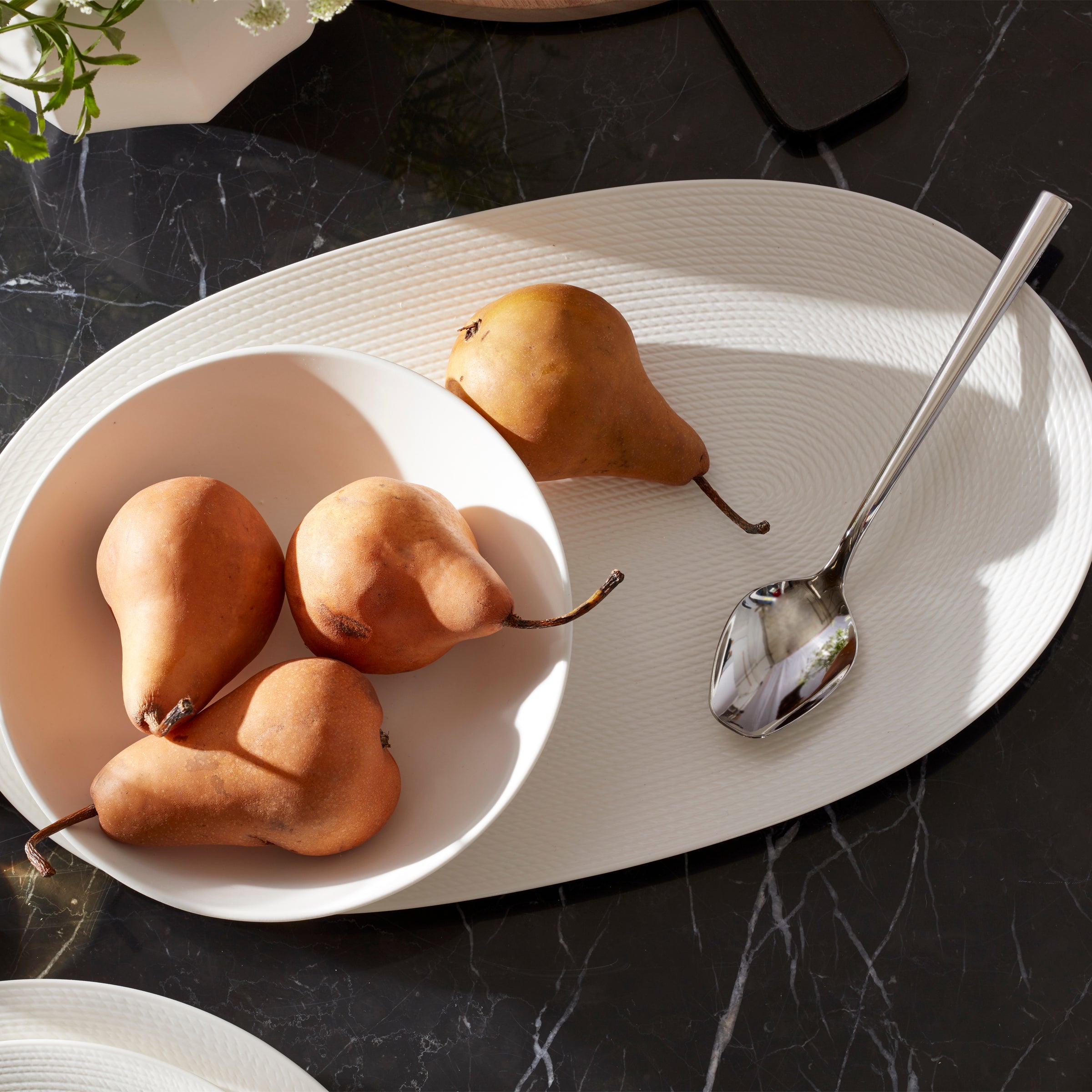 LX Collective White Serving Bowl - Image 2