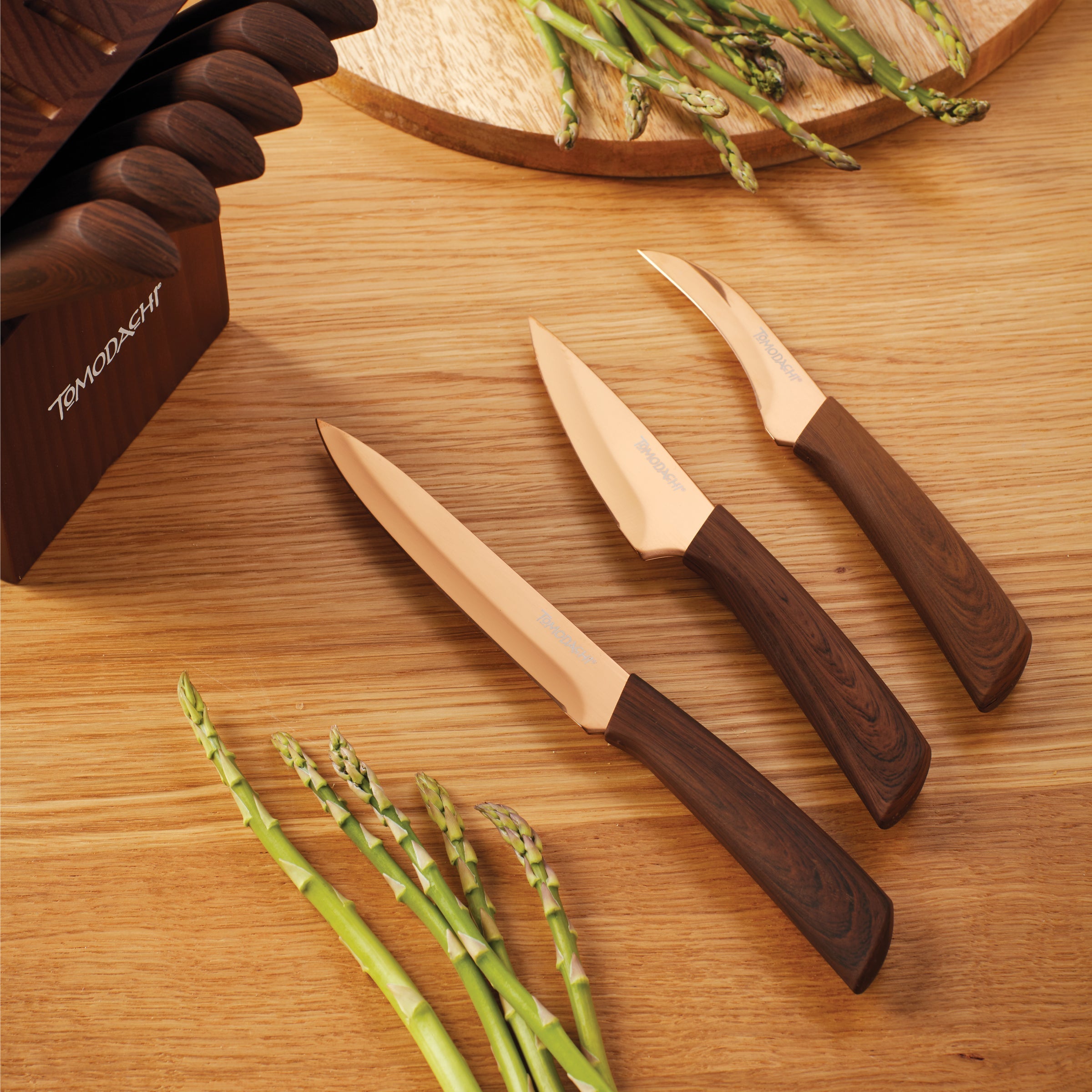 Raintree Copper 13 Piece Cutlery Block Set - Image 3