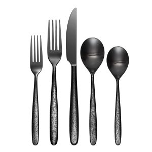 Storm Black 20 Piece Flatware Set
