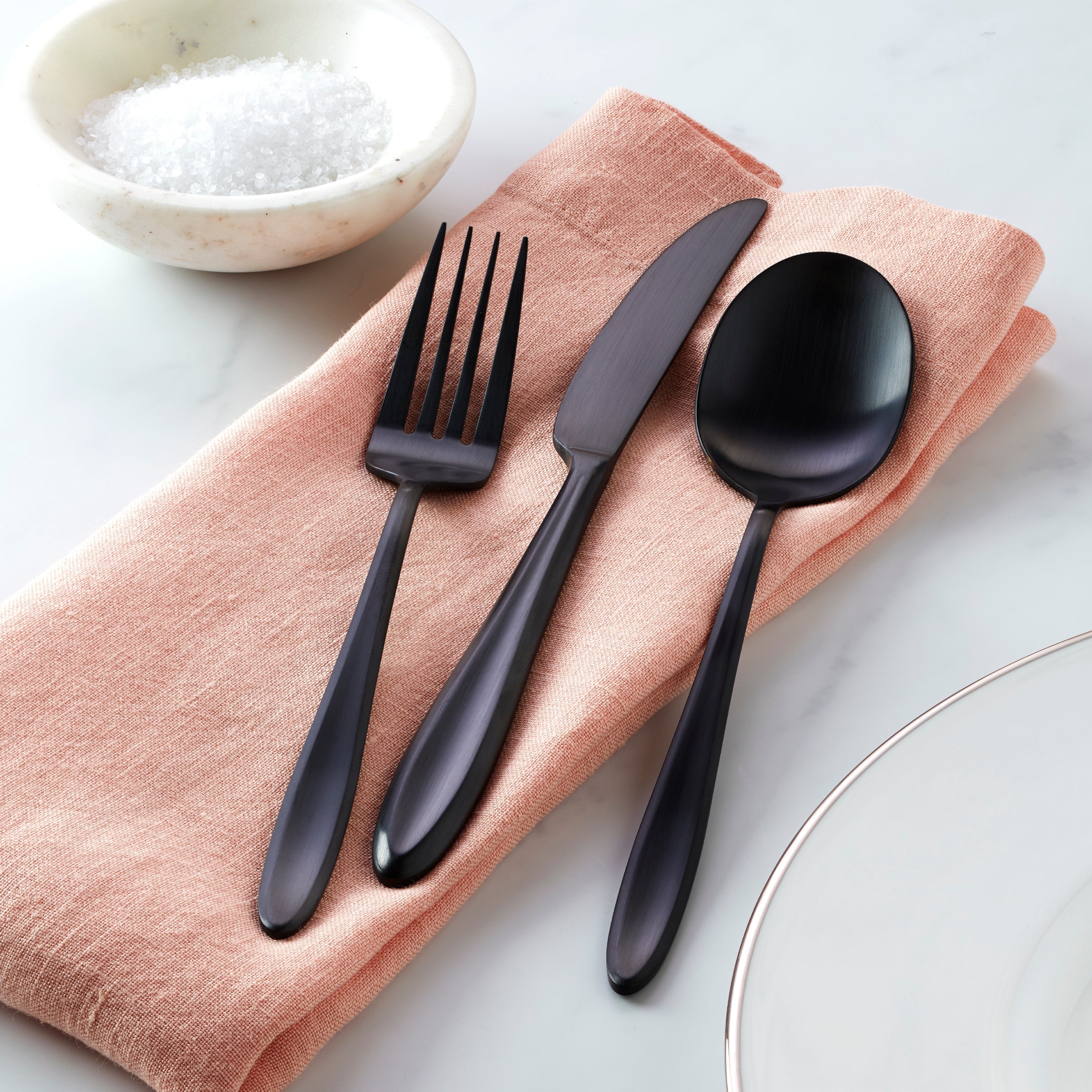 Ayla Black Satin 12 Piece Flatware Set - Image 2